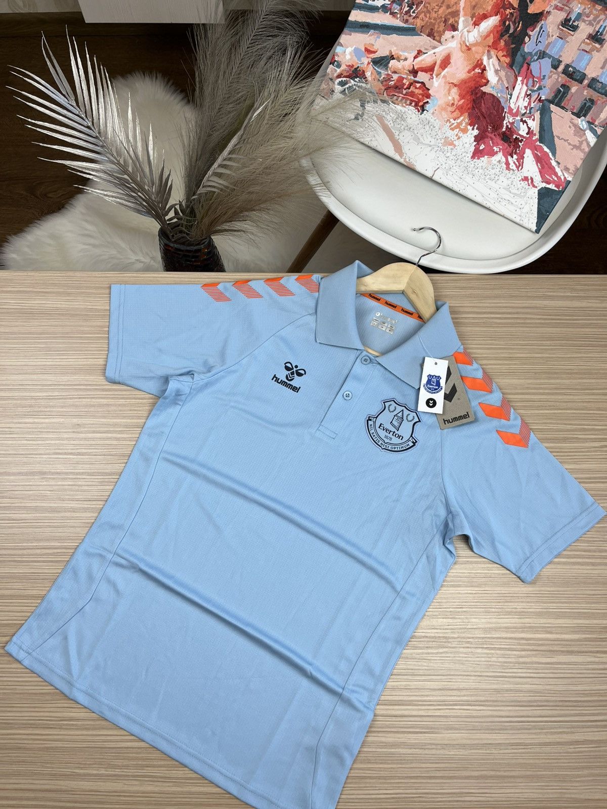 Hummel Everton Training Hummel Soccer Football Shirt Jersey Polo Size US S / EU 44-46 / 1 - 1 Thumbnail