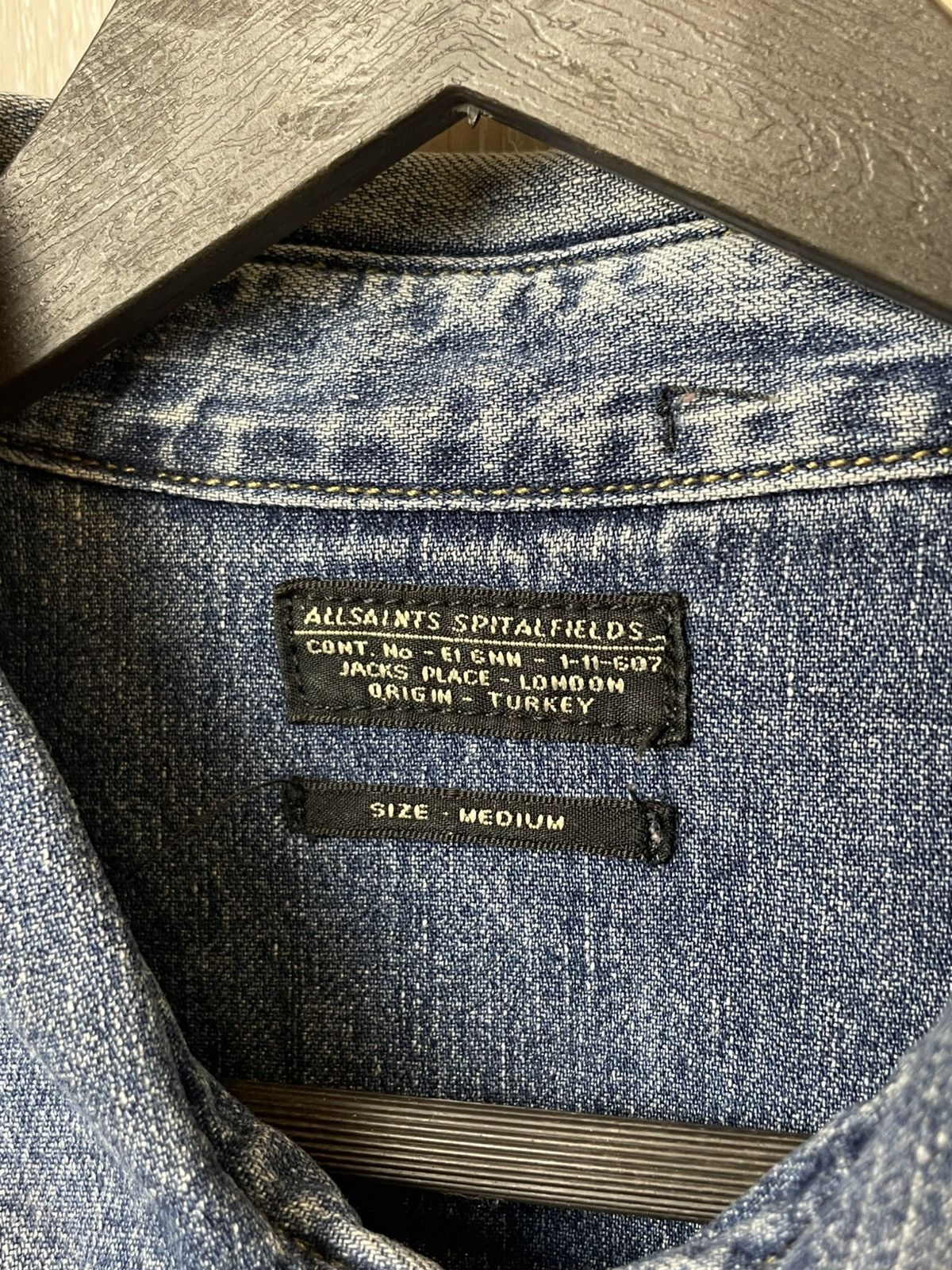 Allsaints × Vintage Allsaints Denim Shirt Western Style Size US M / EU 48-50 / 2 - 10 Thumbnail