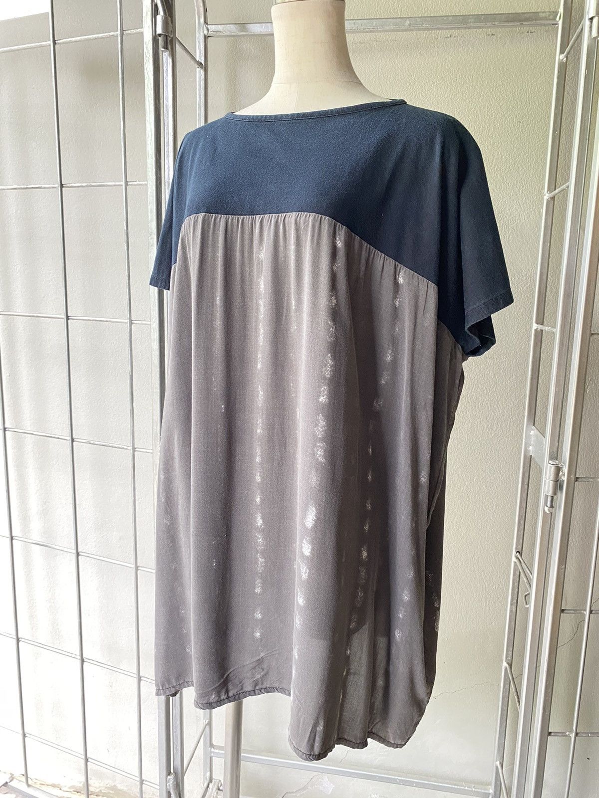 Maison Margiela MM6 Maison Margiela Blue/Grey Square T-Shirt Size M / US 6-8 / IT 42-44 - 16 Thumbnail