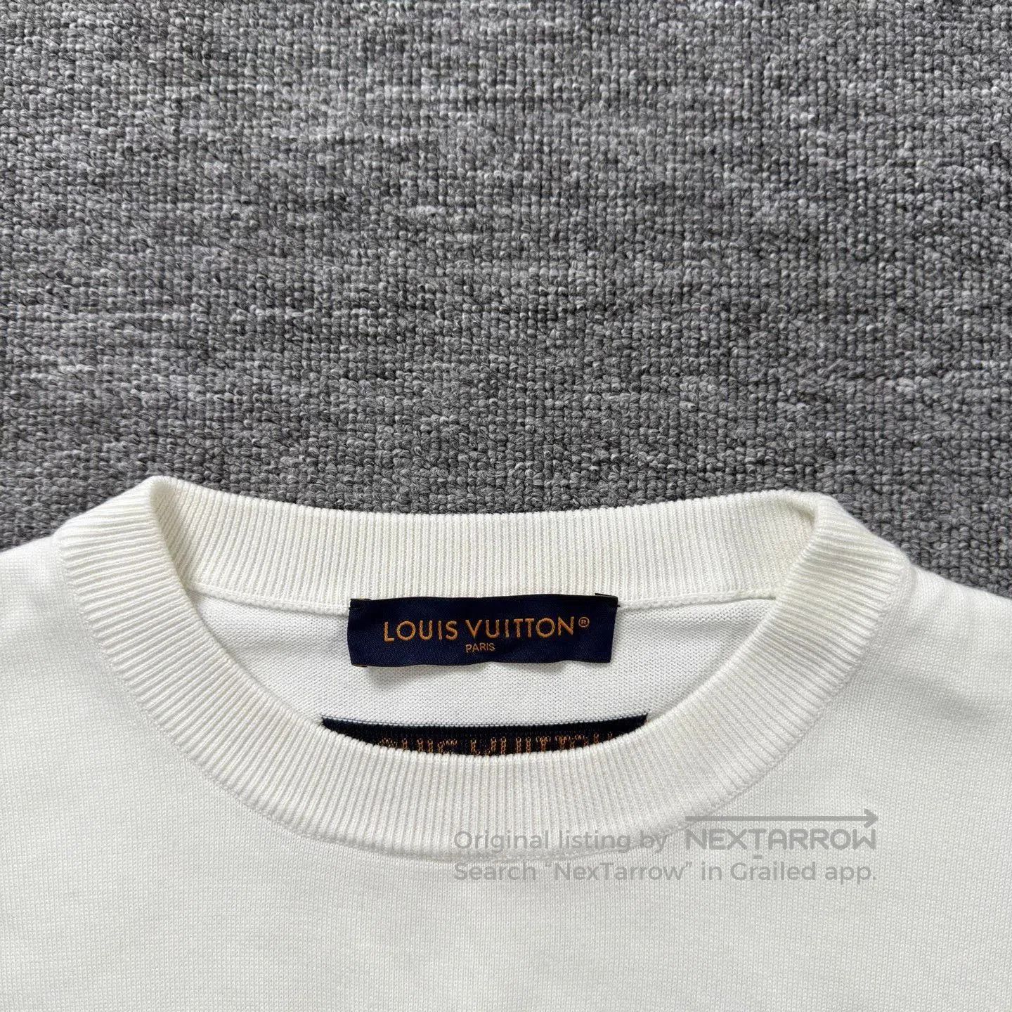 Louis Vuitton LV White Flame Football Knit Tee. Size US L / EU 52-54 / 3 - 3 Thumbnail