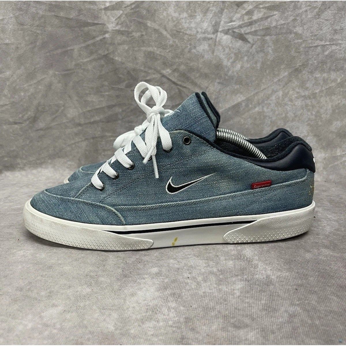 Nike Nike SB x Supreme GTS QS Denim Blue Shoes 2015 Men's Size 10 Size US 10.5 / EU 43-44 - 1 Thumbnail