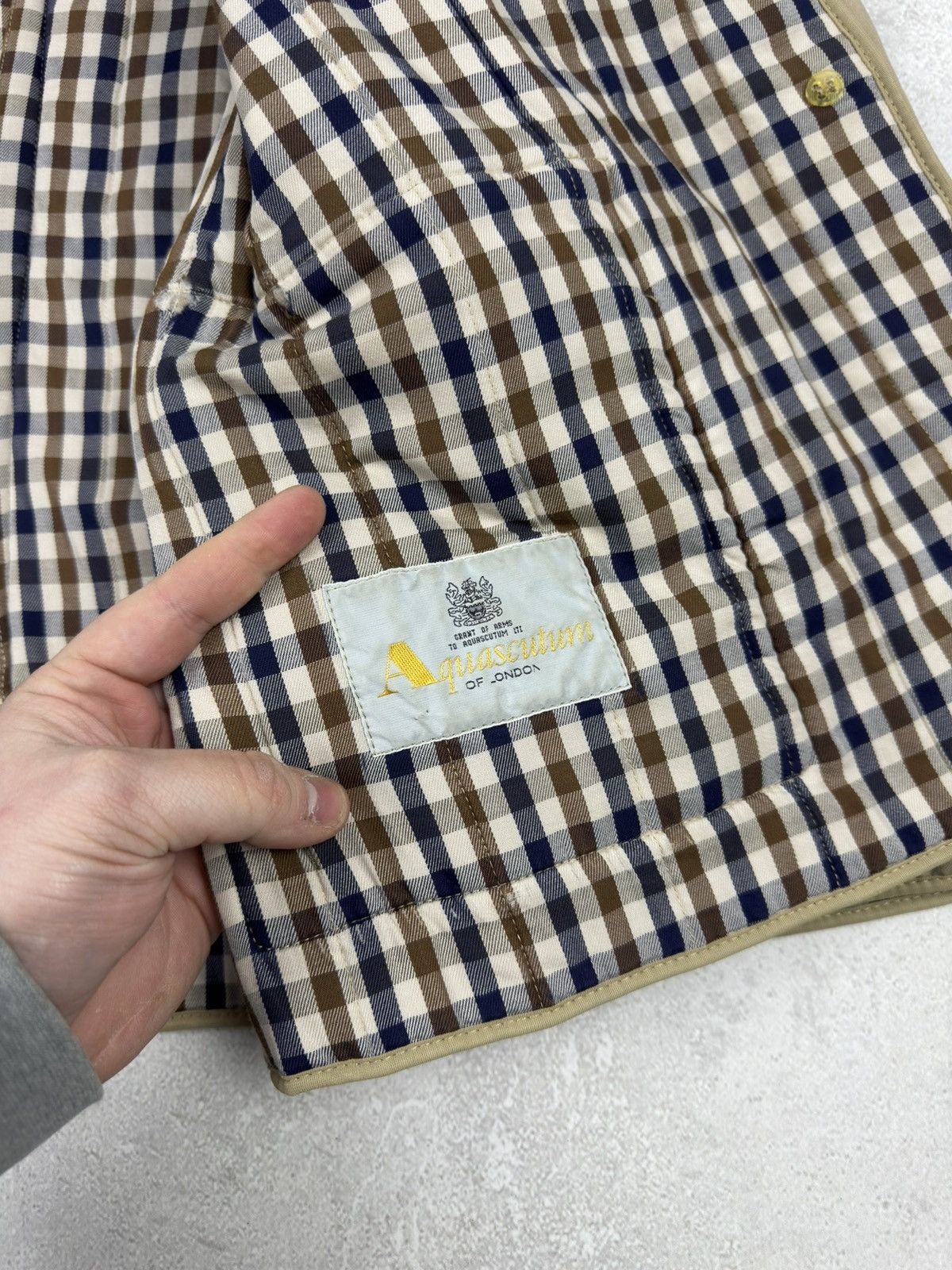 Aquascutum Vintage Aquascutum Quilted 2 in 1 Beige Jacket Gilet Nova Size M / US 6-8 / IT 42-44 - 11 Thumbnail