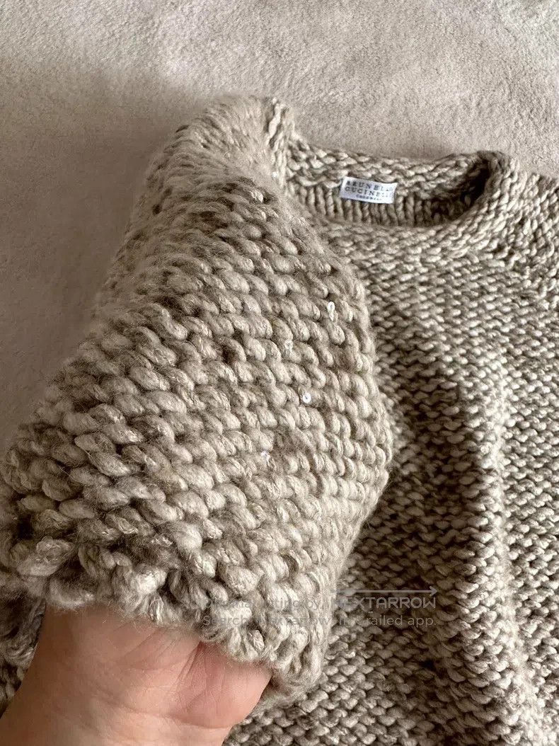 Brunello Cucinelli Brunello Cucinelli Sequin Cashmere Blend Sweater Size S / US 4 / IT 40 - 5 Thumbnail