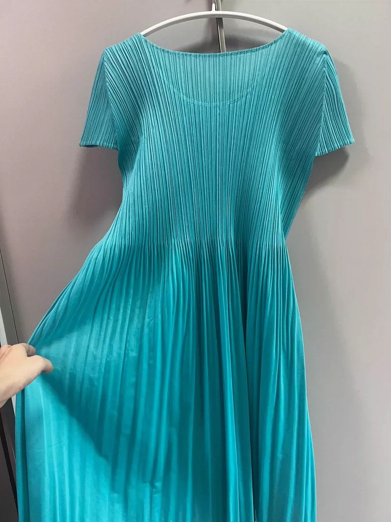 Other Issey Miyake/三宅一生 size:5 Blue pleated dress Size M / US 6-8 / IT 42-44 - 5 Thumbnail