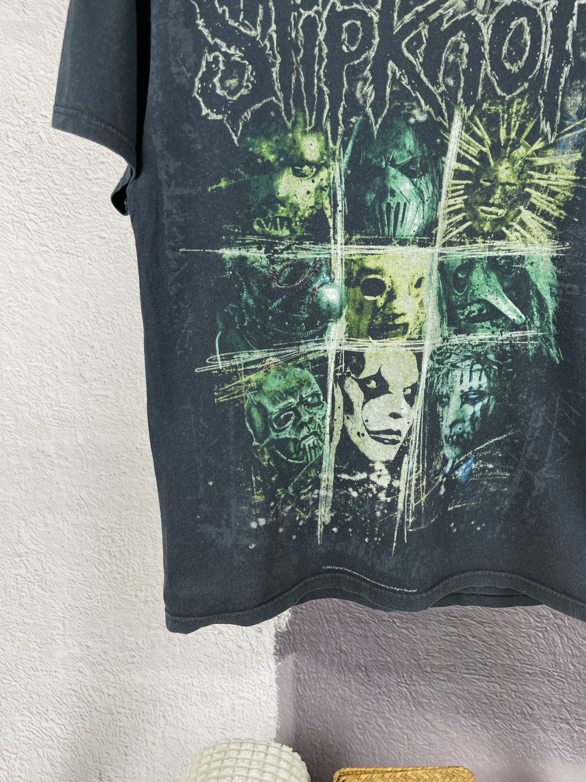 Band Tees Slipknot 2008 Vintage Fruit of The Loom Band Tee Merch Size US M / EU 48-50 / 2 - 3 Thumbnail