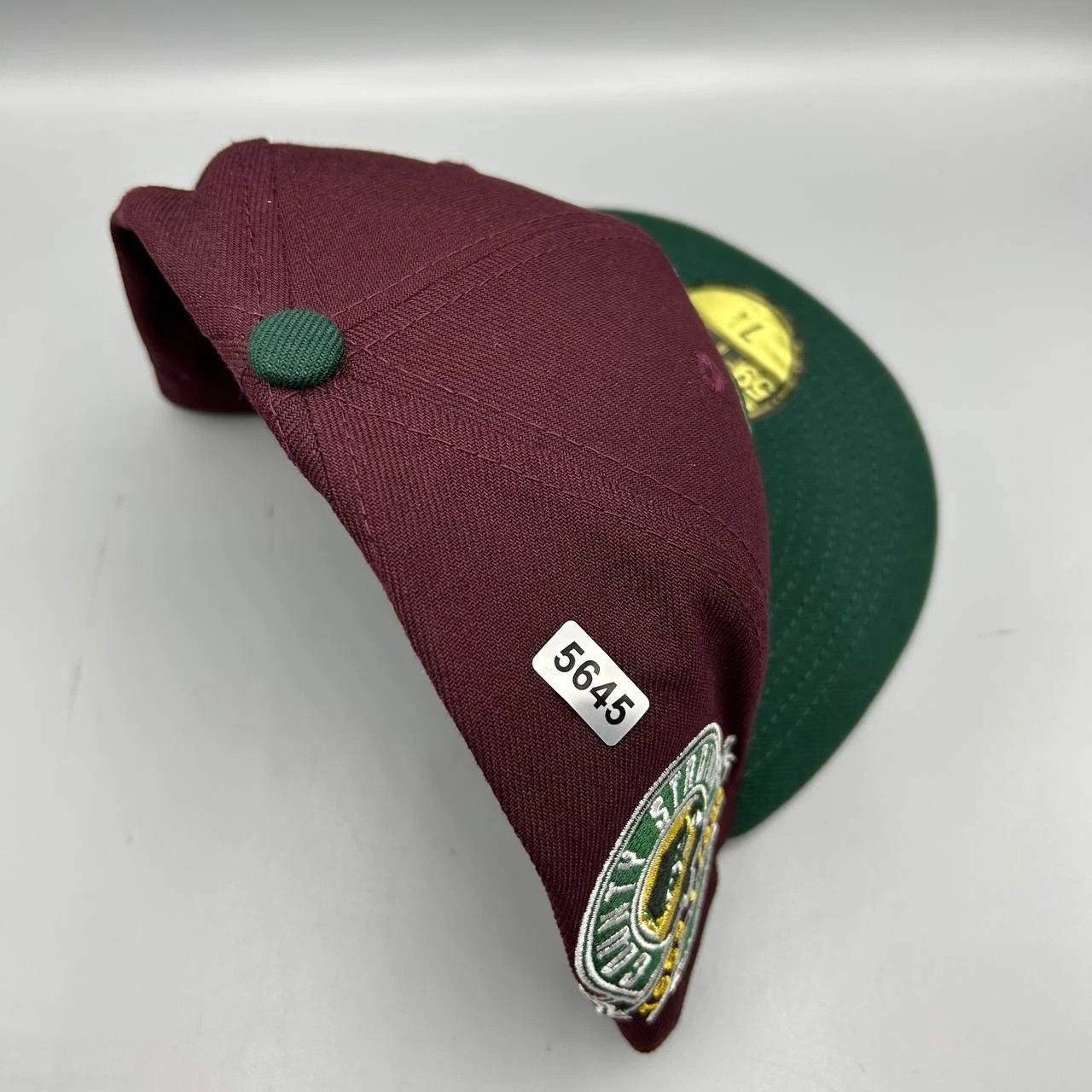 New Era Milwaukee Brewers Hat Men 7 1/4 Red Green MLB Fitted Cap New Size ONE SIZE - 9 Thumbnail