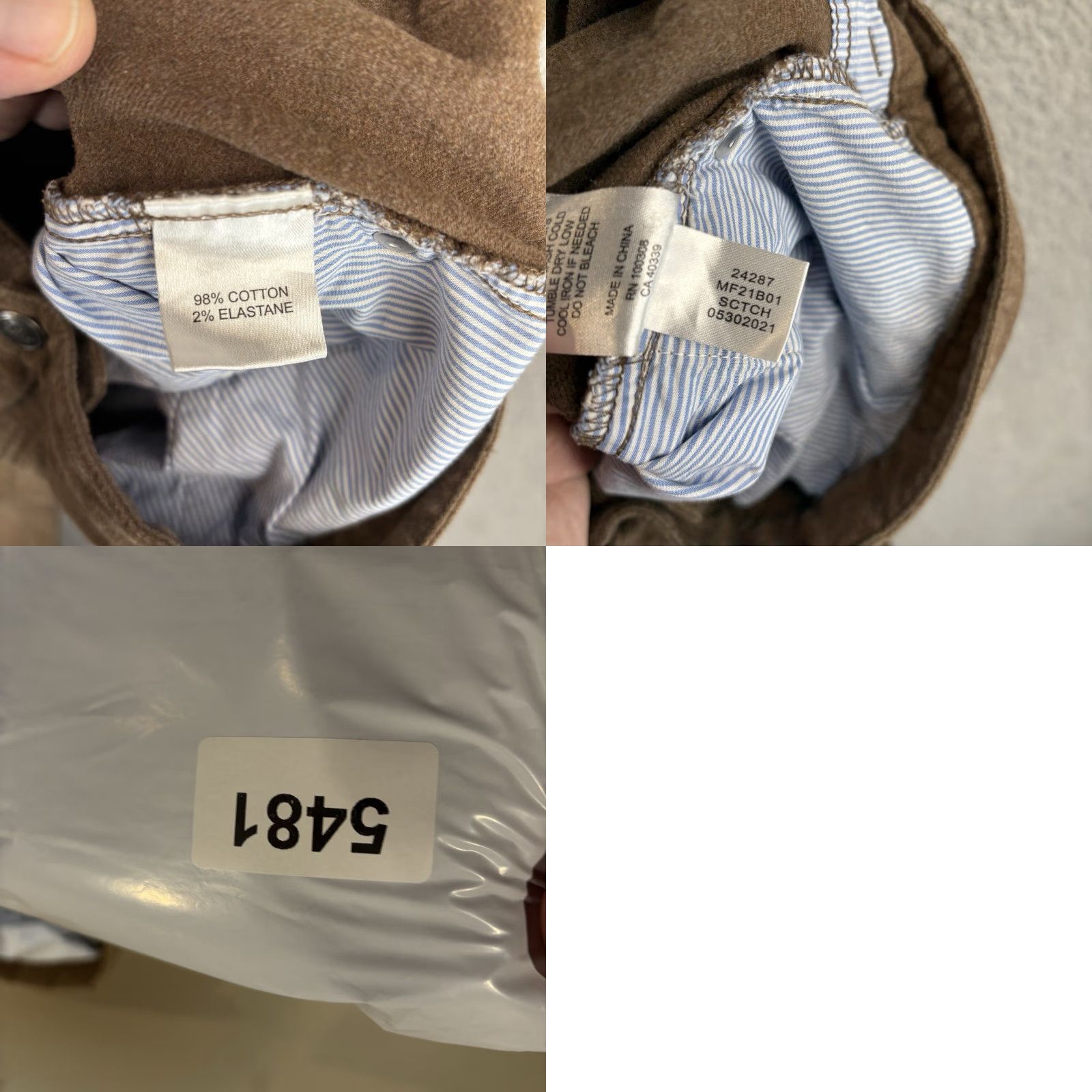 Peter Millar Peter Millar Pants 5 Pocket Cotton Flannel Mens 38x30 Brown Stretch MF21BO1 Size US 38 / EU 54 - 8 Thumbnail