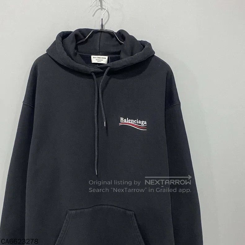 Balenciaga Balenciaga Embroidered Logo Coke Sweatshirt Size US S / EU 44-46 / 1 - 1 Thumbnail