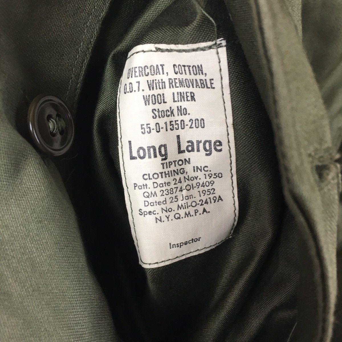 Vintage Vintage Military 50s Inspector Overcoat By Tipton INC Size US L / EU 52-54 / 3 - 10 Thumbnail