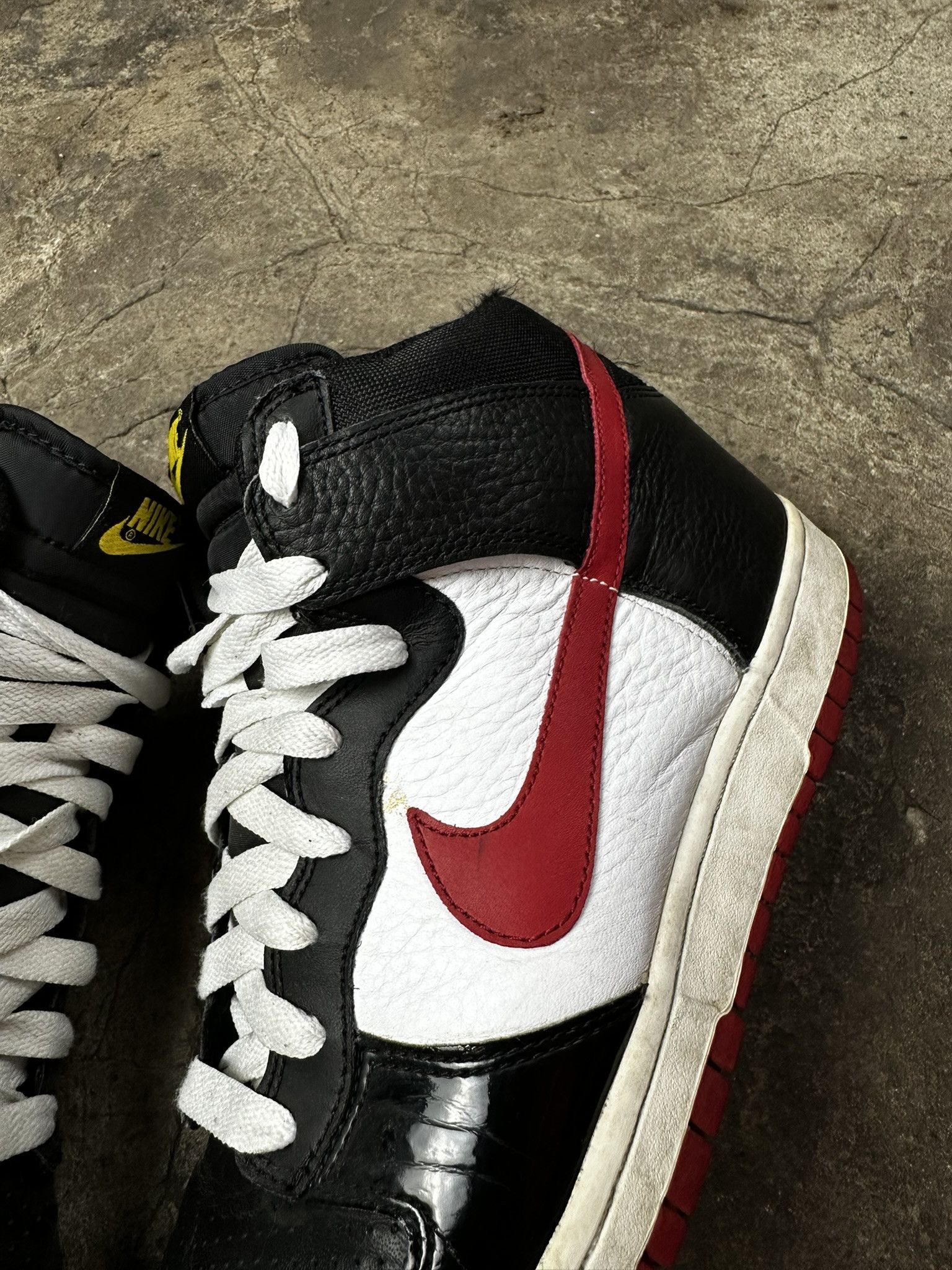 Nike 00s Vintage Nike Dunk Hi Leather Sneakers Size US 10 / EU 43 - 4 Thumbnail