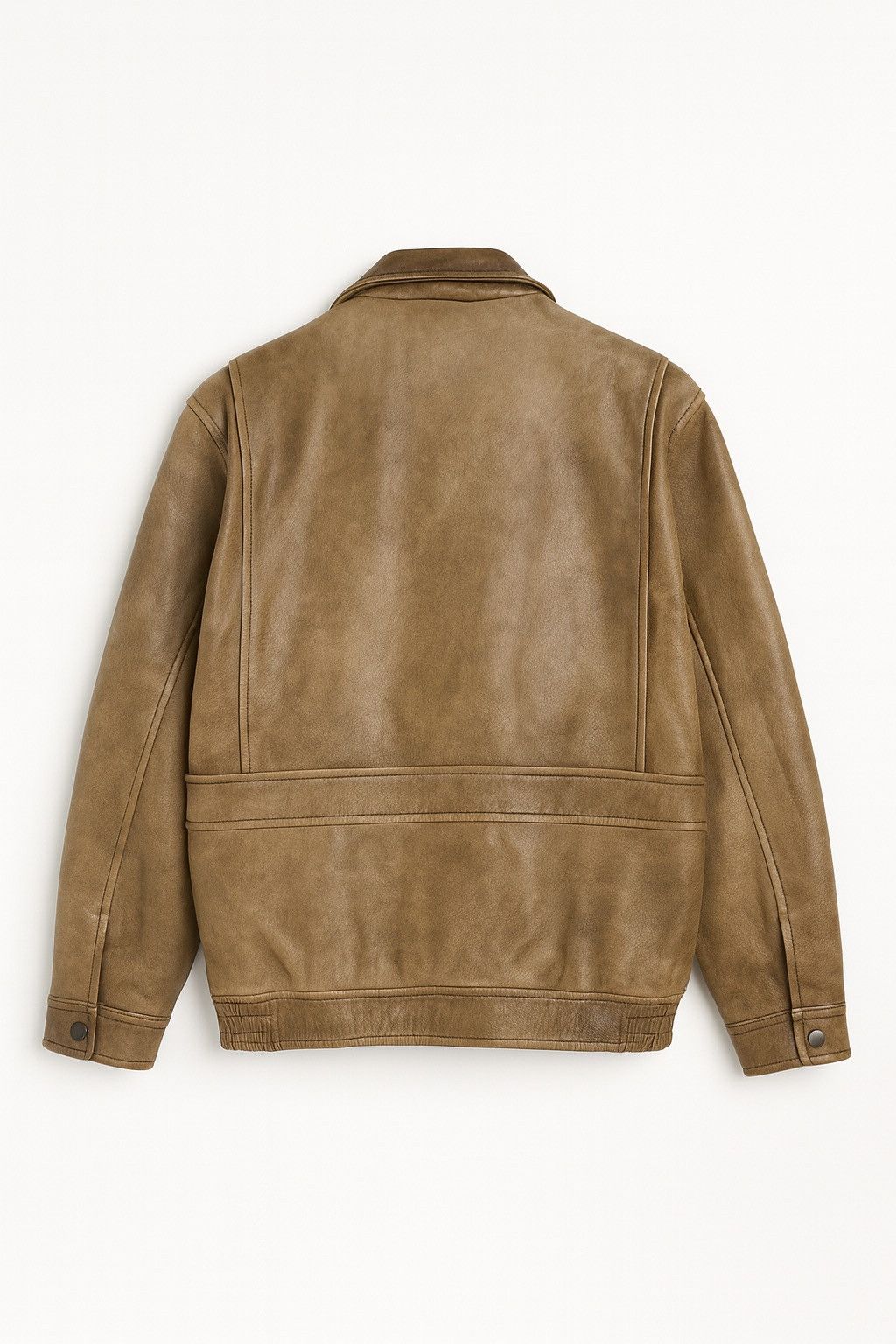 Vintage Vintage Brown Leather Jacket – Classic 1980s Men Outerwear Size US M / EU 48-50 / 2 - 2 Thumbnail