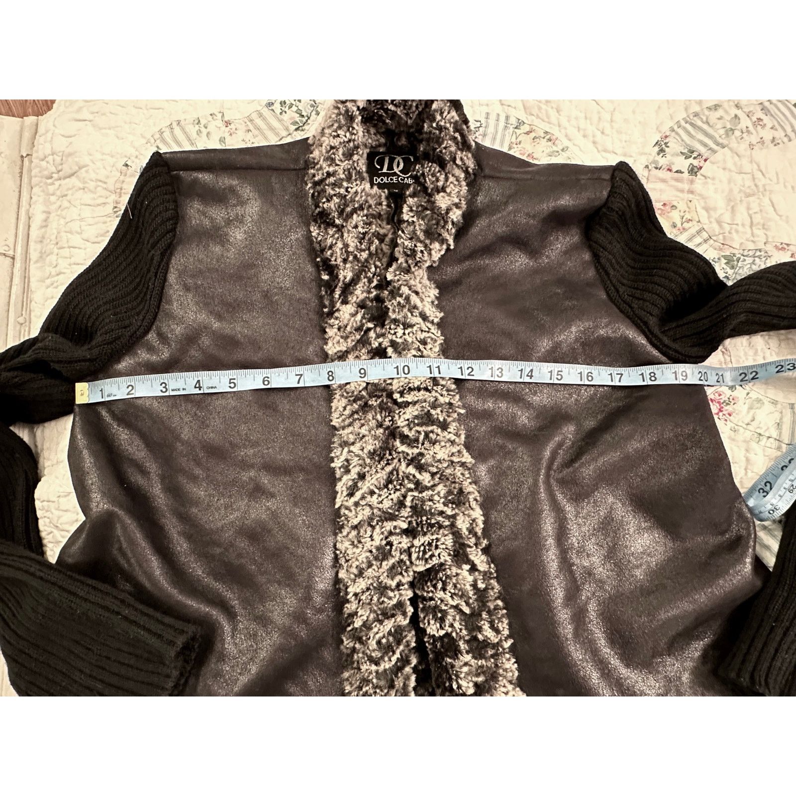Other DOLCE CABO FAUX FUR LINED ASYMMETRIC CARDIGAN SWEATERJACKET Size M / US 6-8 / IT 42-44 - 8 Thumbnail
