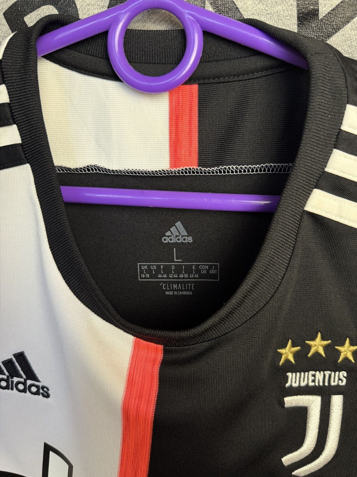 Adidas Adidas Juventus Jeep Soccer Jersey Sz L Size US L / EU 52-54 / 3 - 7 Thumbnail
