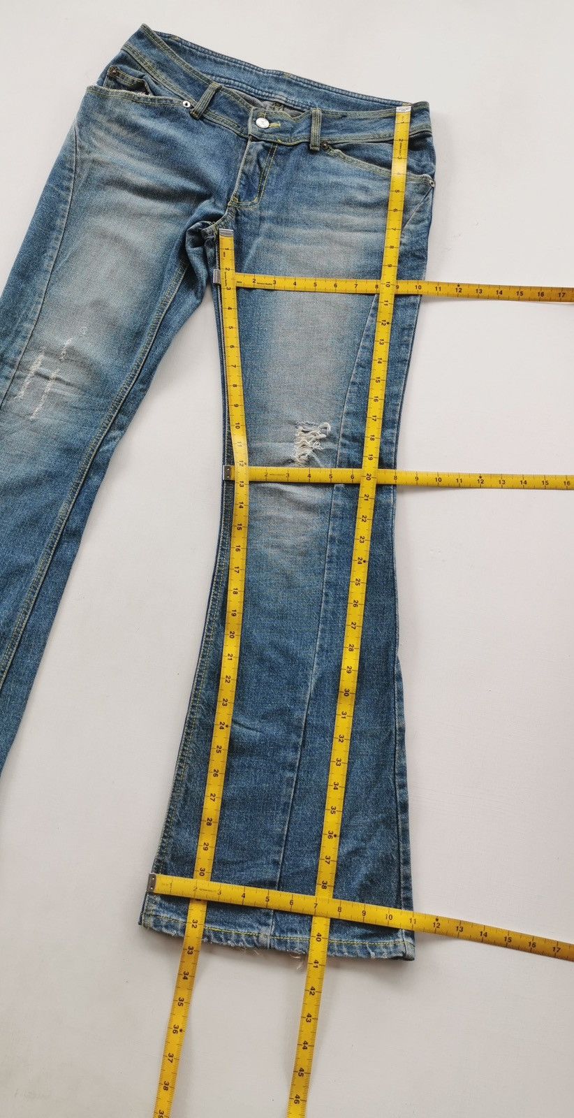 Other Imaginary Landscape IL Basis Flared Bootcut Jeans Size 32" / US 10 / IT 46 - 10 Thumbnail