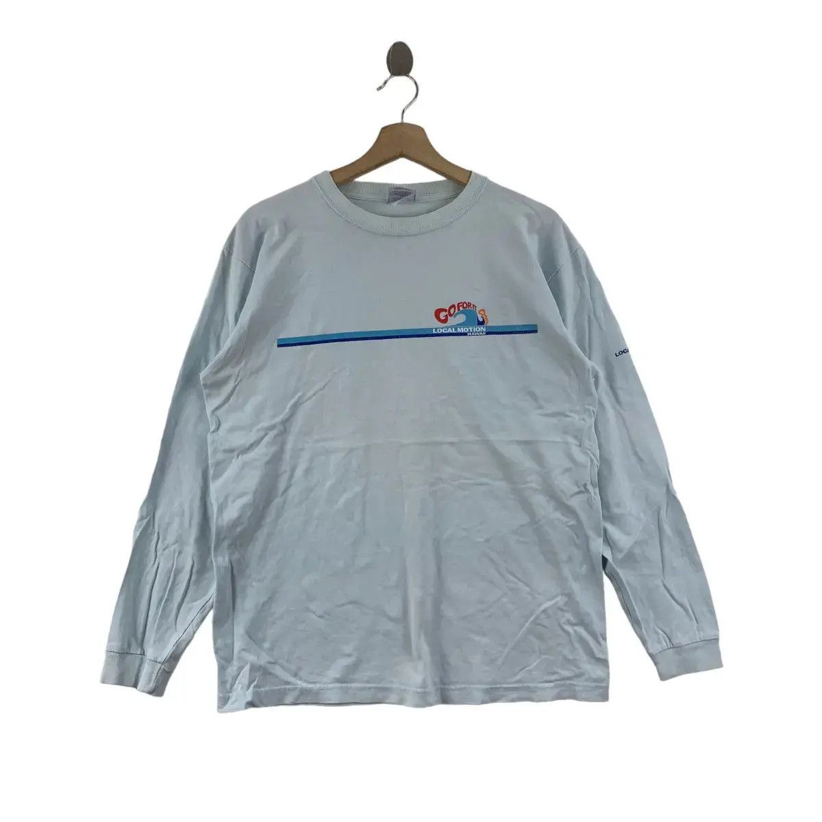 Vintage Vintage LOCAL MOTION HAWAII Go For It Surf Tee Shirt Size US L / EU 52-54 / 3 - 1 Thumbnail