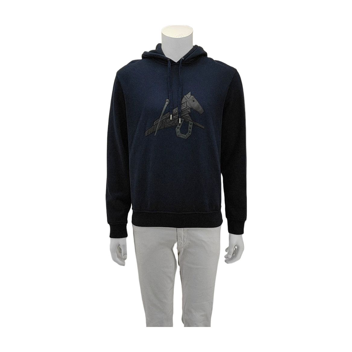Hermes Hermes Leather Motif Hoodie Size L Size US L / EU 52-54 / 3 - 1 Thumbnail