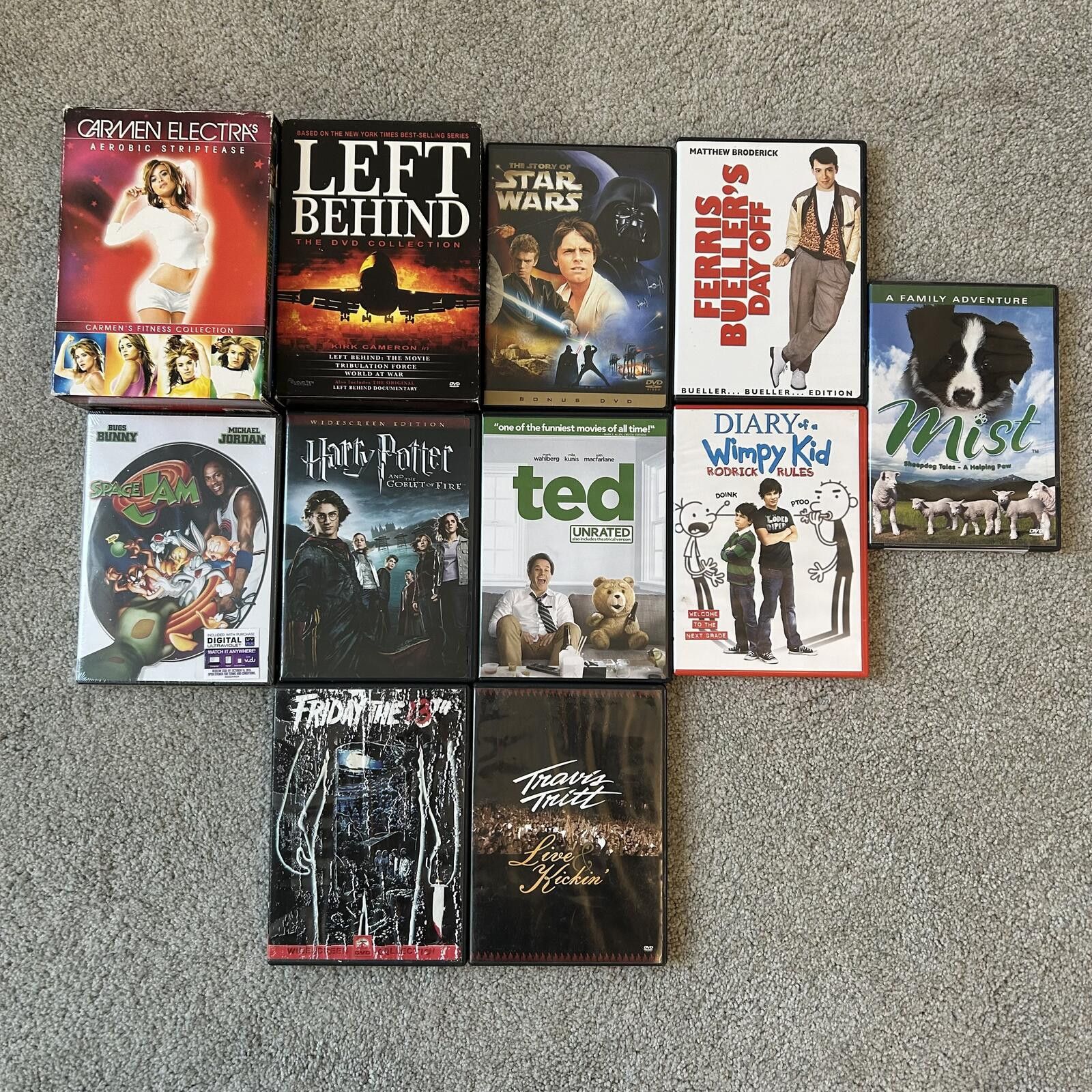Various 11 DVD LOT - FAIR -Star Wars, Harry Potter, Carmen Electrica Size ONE SIZE - 1 Preview