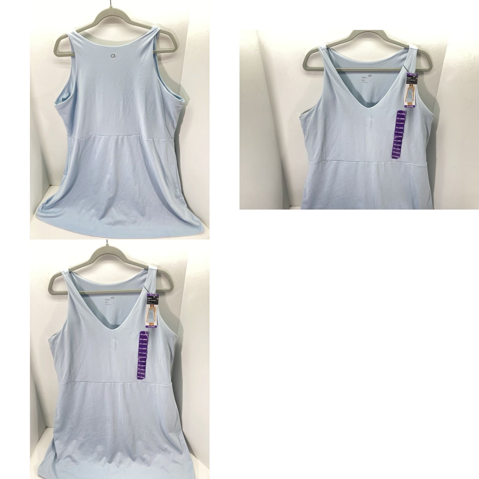 Gap Gap Fit Active Tank Dress Women 2XL Blue Stretch Shelf Bra Inner Shorts NWT Tank Dress Women 2XL Blue Stretch NWT Size 40" / US 18 - 9 Thumbnail