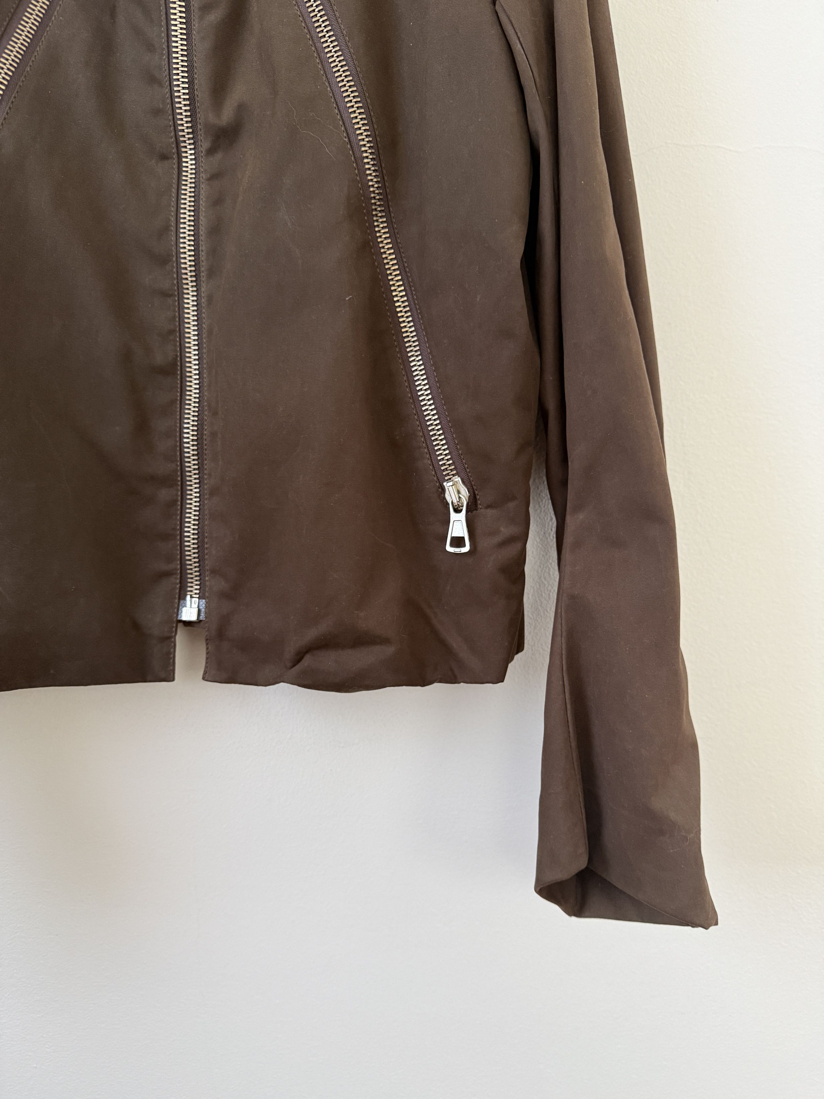 Maison Margiela 2003 Waxed 5 Zip Moto Jacket Size US M / EU 48-50 / 2 - 9 Thumbnail