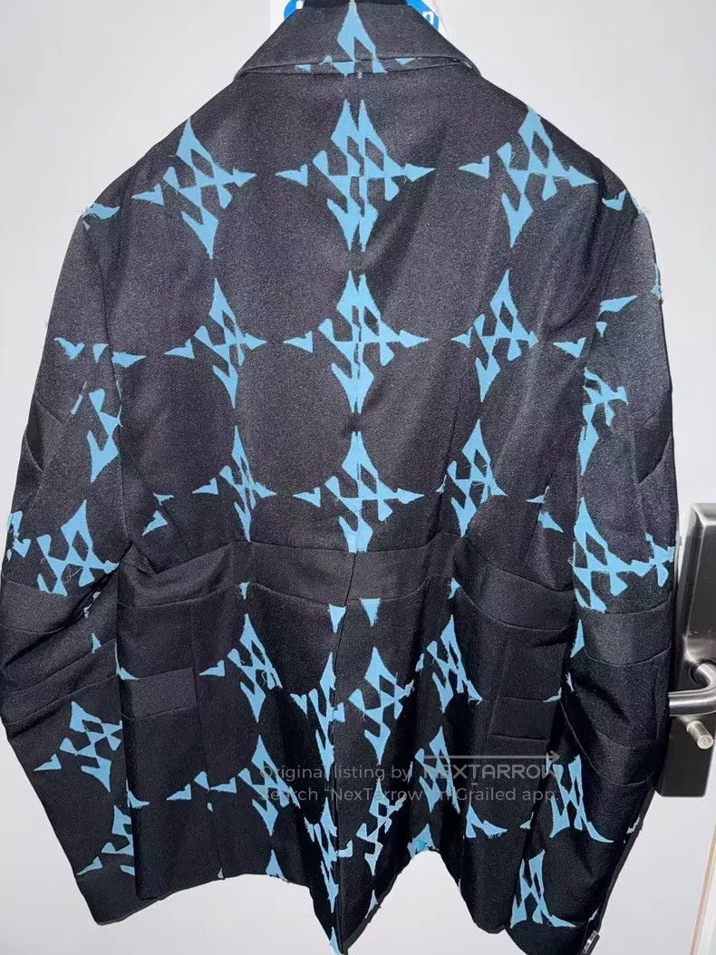 Other Kiko Kostadinov size L SS20 Blue Flower Suit Size 34R - 2 Thumbnail