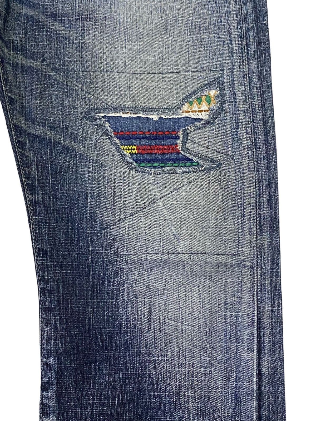Marithe + Francois Girbaud Marithe Francois Girbaud Patchwork Ripped Distressed Denim Size US 32 / EU 48 - 16 Thumbnail