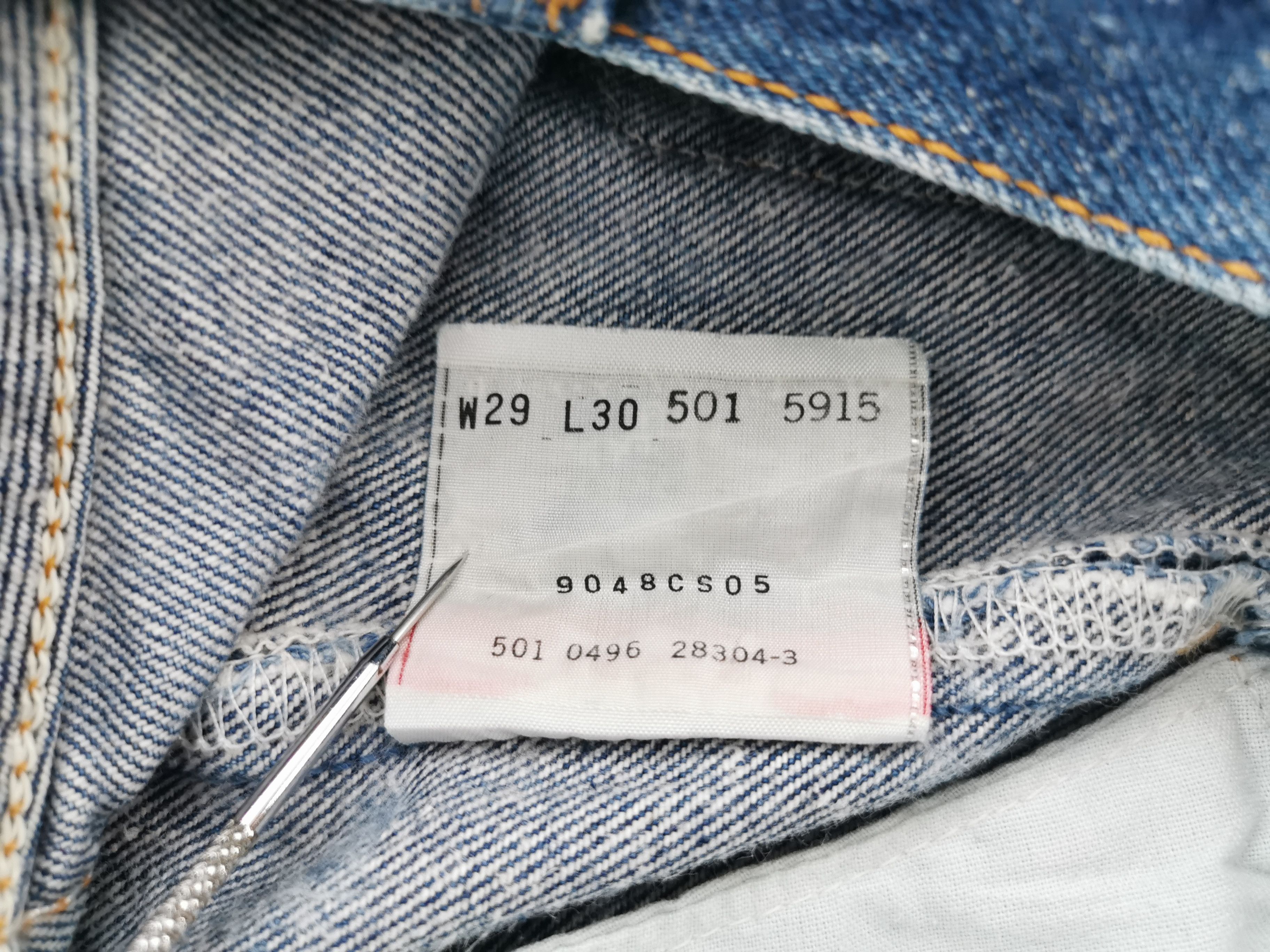 Levi's Vintage 90s Levis Lot 501 Denim Made In USA Size 30/29x30 Size US 30 / EU 46 - 9 Thumbnail