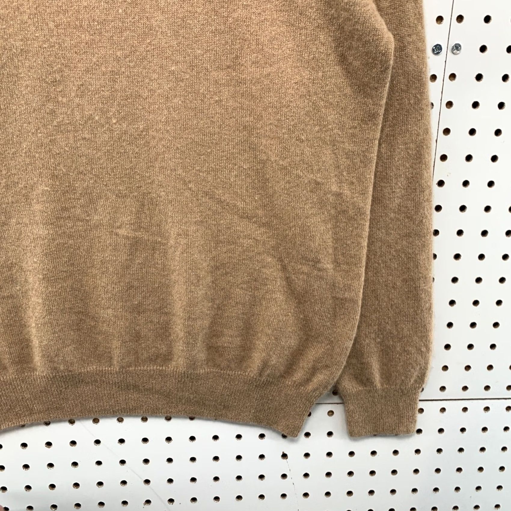 Vintage Forte Cashmere Mens Polo Sweater M Camel Brown 100% Cashmere Long Sleeve Size US M / EU 48-50 / 2 - 7 Thumbnail