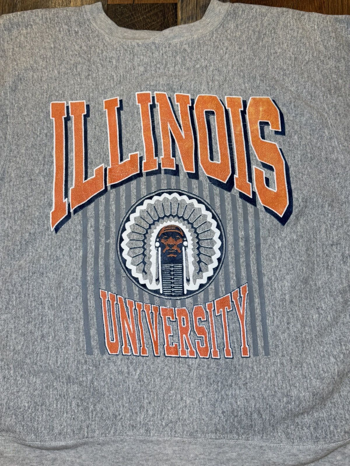 Hanes Vintage 80’s Hanes Beefy University of Illinois Crewneck Size US L / EU 52-54 / 3 - 3 Thumbnail