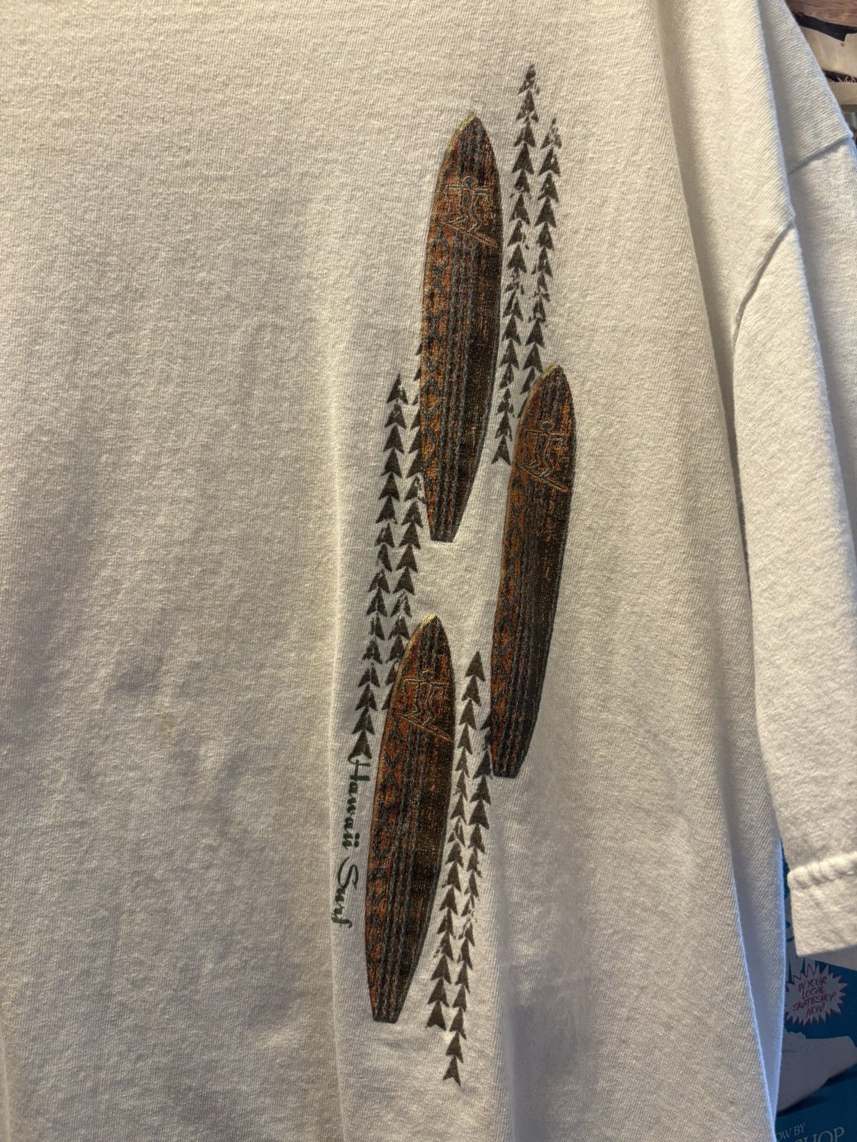 Vintage Vintage Hawaii Surf T-Shirt Size US XL / EU 56 / 4 - 2 Thumbnail