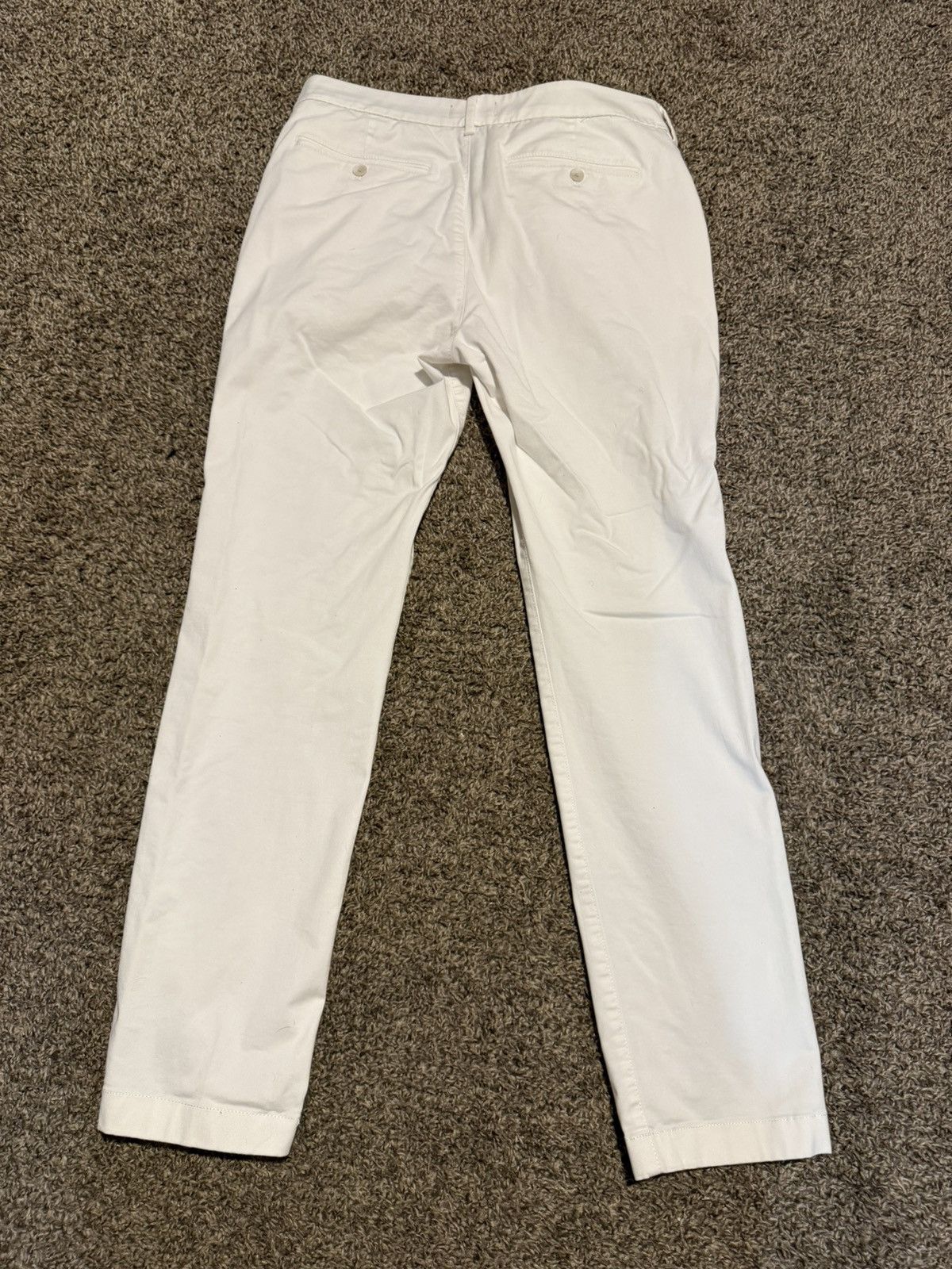 Express Express White Slim Fit Hyper Stretch Pants Size US 32 / EU 48 - 4 Thumbnail