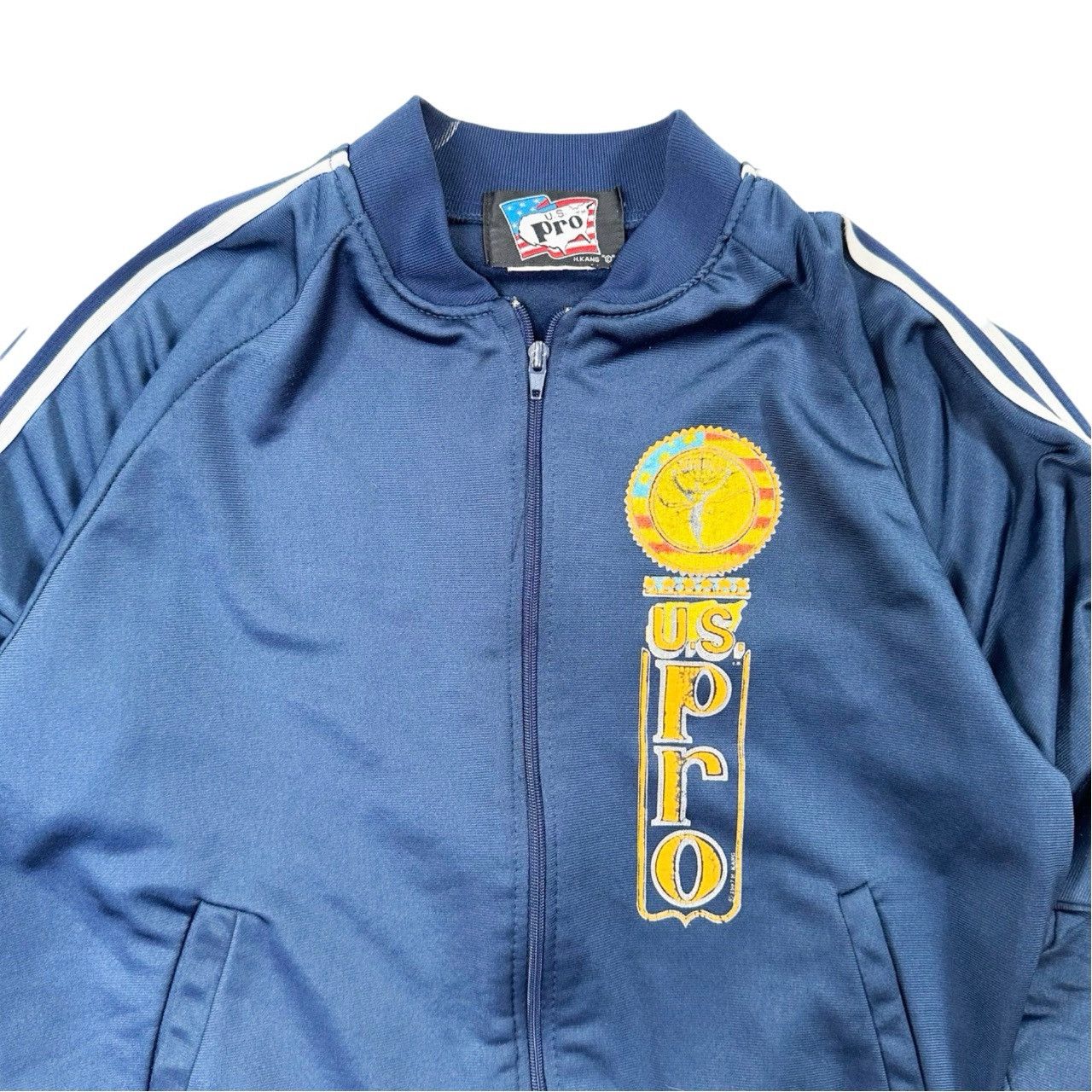 Vintage Vintage 90s U.S Pro Big Print Zip Up Track Jacket Size US S / EU 44-46 / 1 - 2 Thumbnail