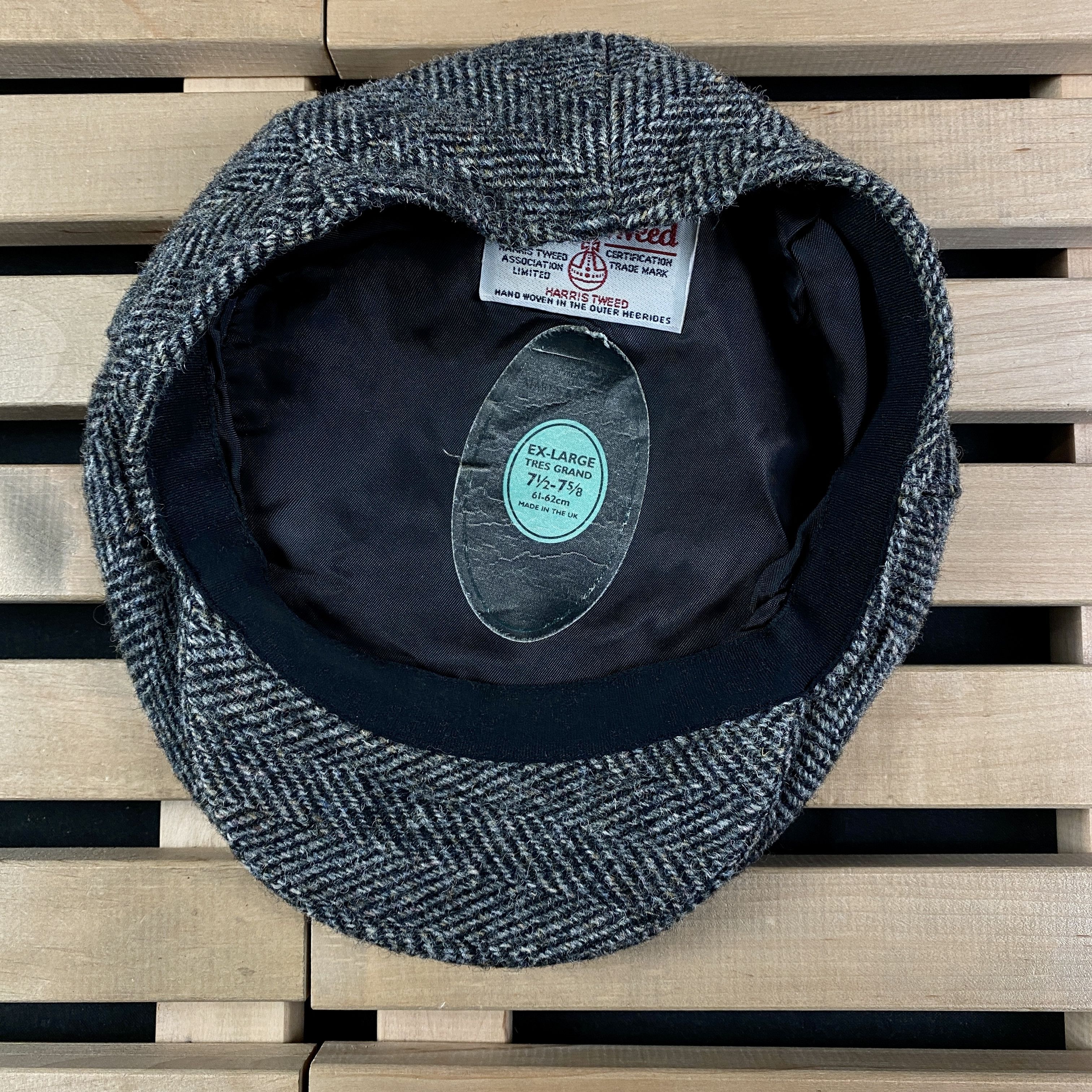 Harris Tweed Mens Flat Cap Hat Marks & Spencer Harris Tweed Size XL Size 34 - 4 Thumbnail