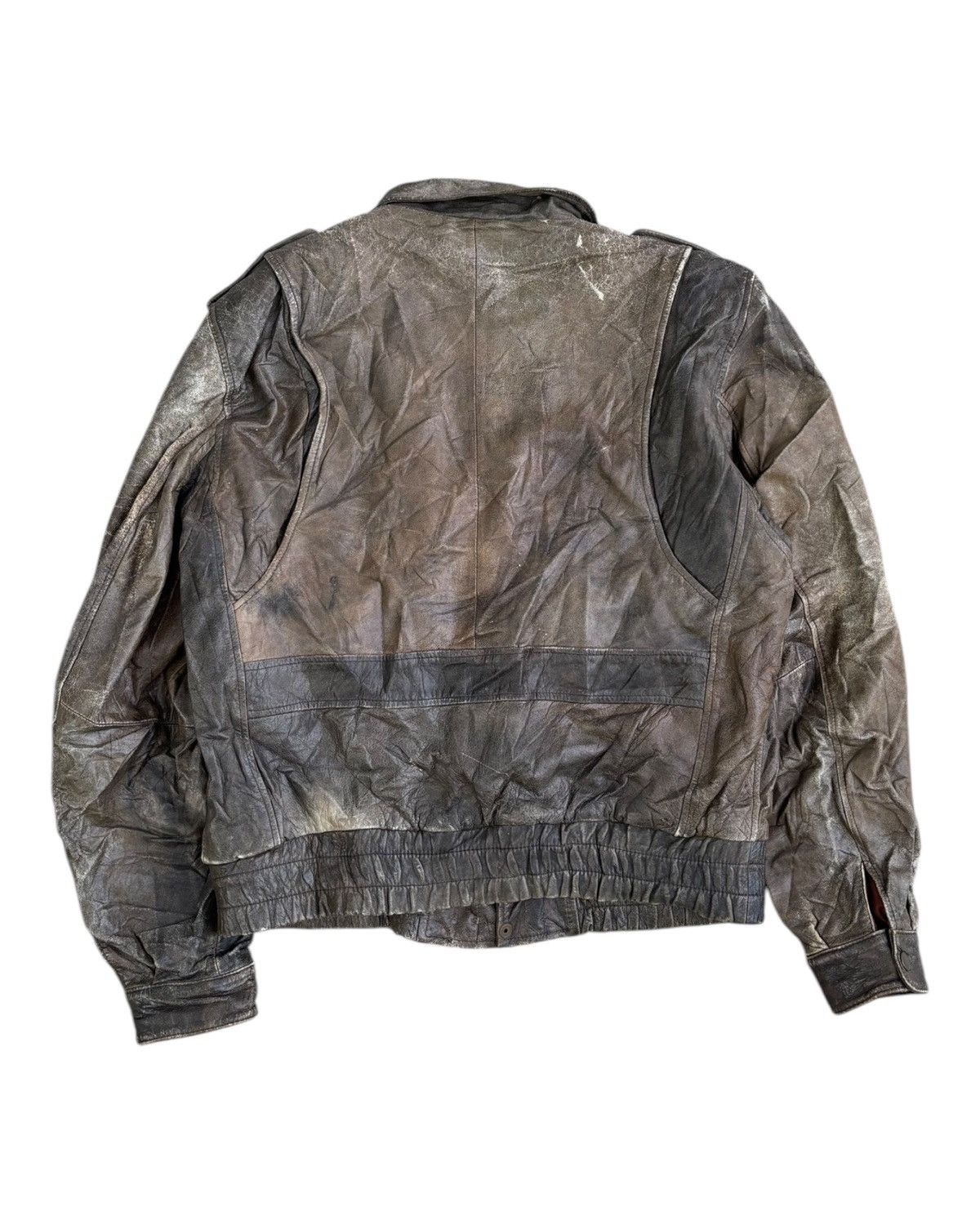 Issey Miyake 🔥VINTAGE BROWN LEATHER JACKET ISSEY MIYAKE INSPIRED DESIGN Size US L / EU 52-54 / 3 - 2 Thumbnail