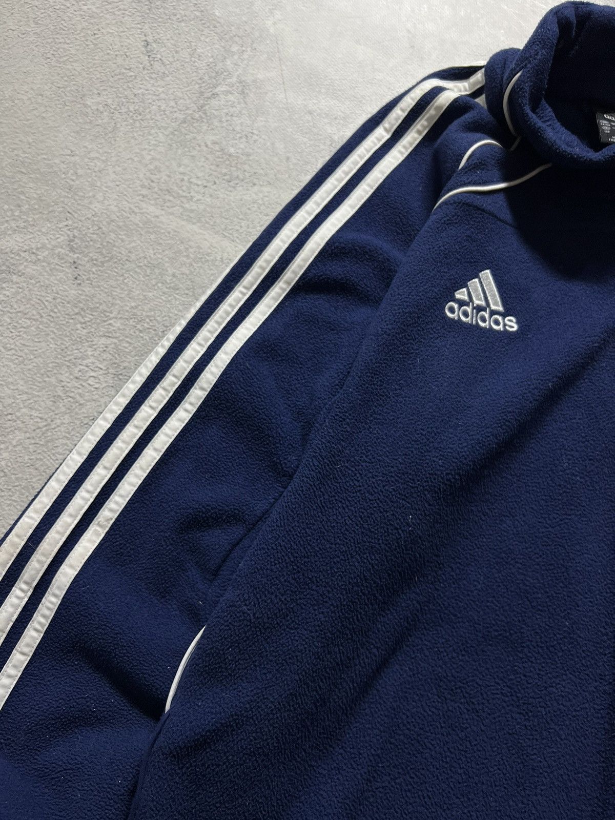 Adidas × Vintage Vintage Y2k Adidas 💙 Scotland 1/4 Zip Fleece Sweatshirt 00’s Size US XL / EU 56 / 4 - 5 Thumbnail