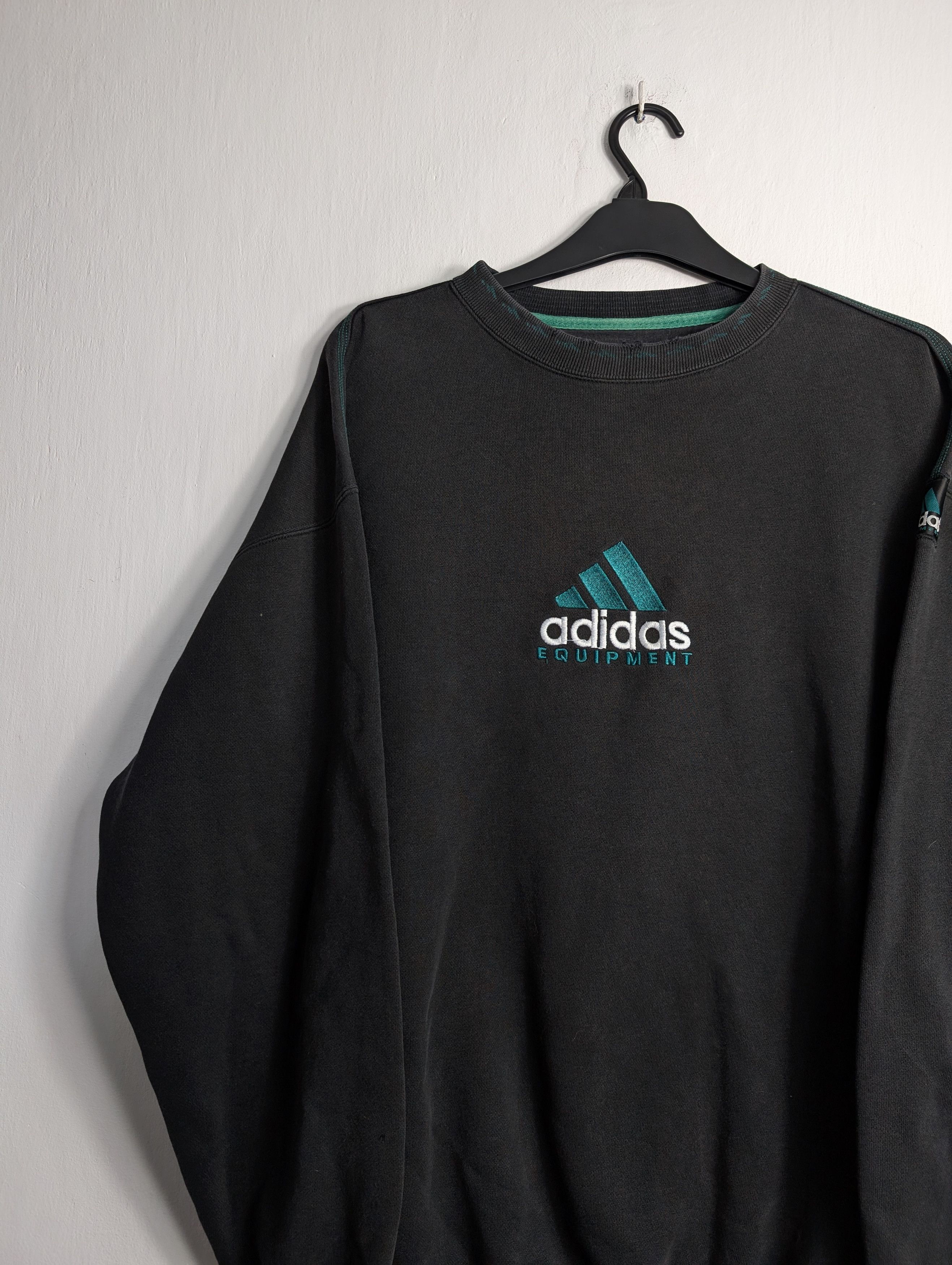 Adidas Vintage Adidas Equipment EQT Sweatshirt 90s Boxy Baggy Retro Size US XL / EU 56 / 4 - 2 Thumbnail