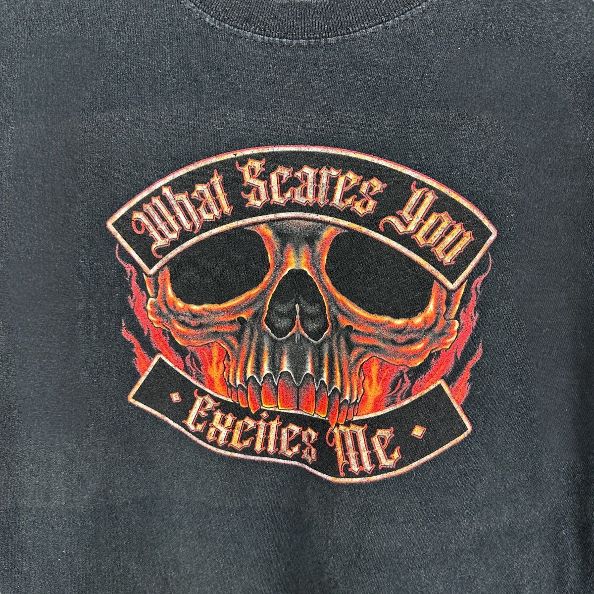 Vintage Vintage Y2K What Scares You Excited Me Grunge Shirt Size US L / EU 52-54 / 3 - 3 Thumbnail