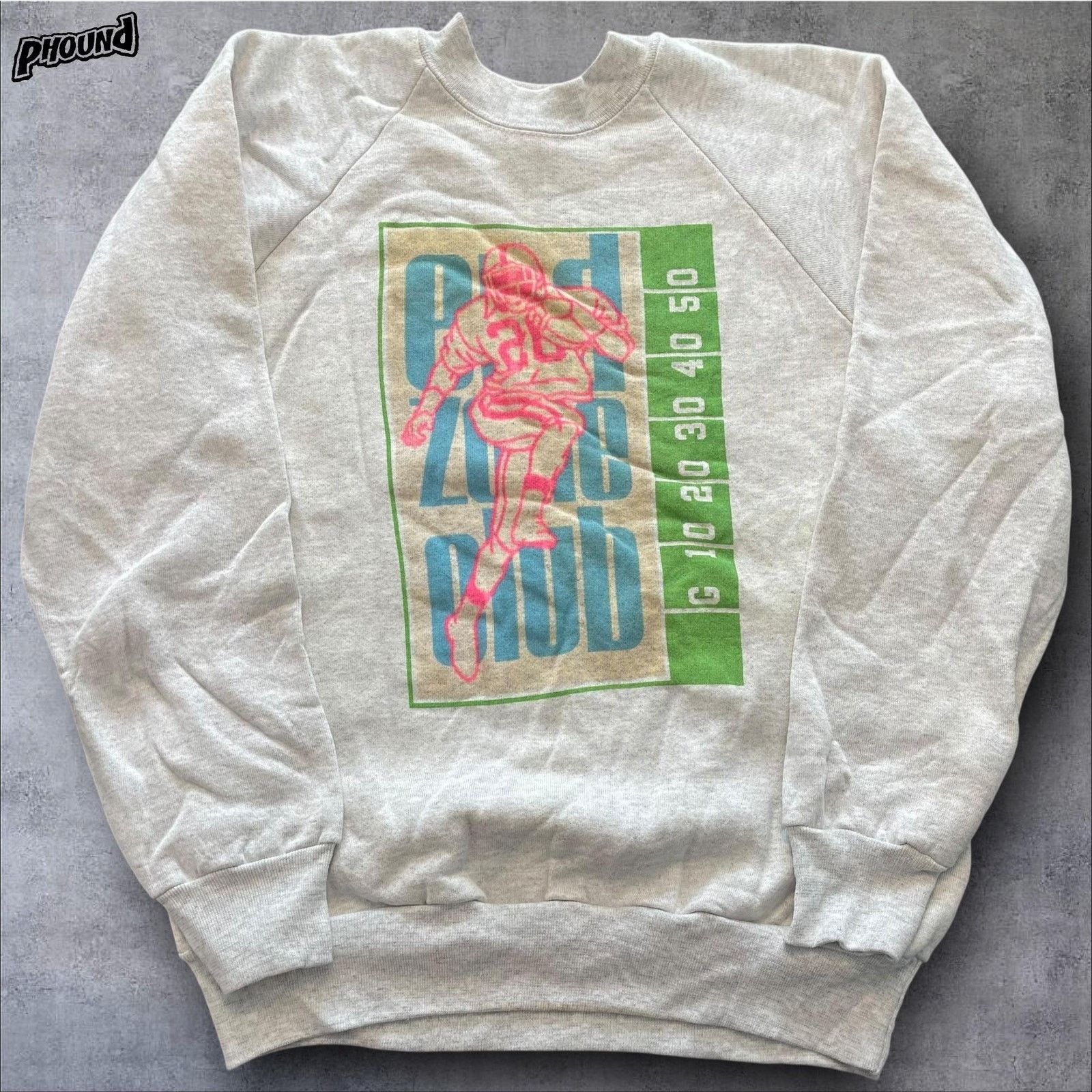 Vintage Vtg Oneita Sweatshirt Mens L USA Football End Zone Club 90s Size US L / EU 52-54 / 3 - 1 Thumbnail