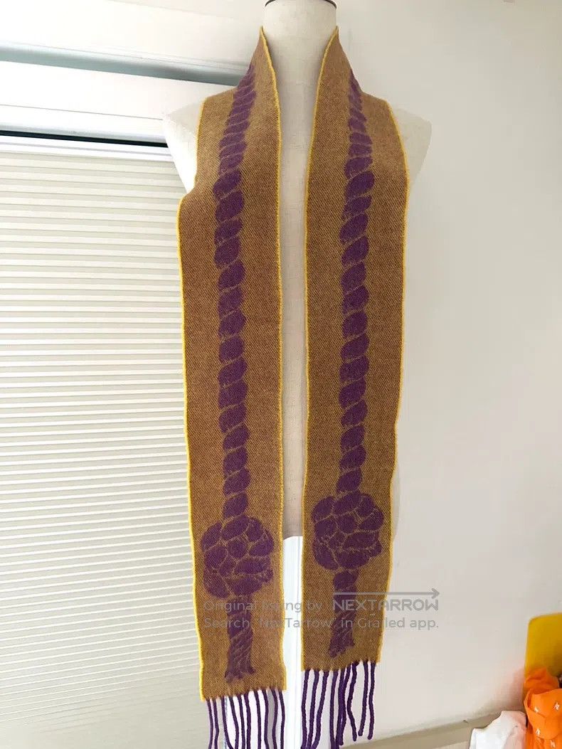 Vivienne Westwood Vivienne Westwood Classic twisted cable wool scarf Size ONE SIZE - 4 Thumbnail