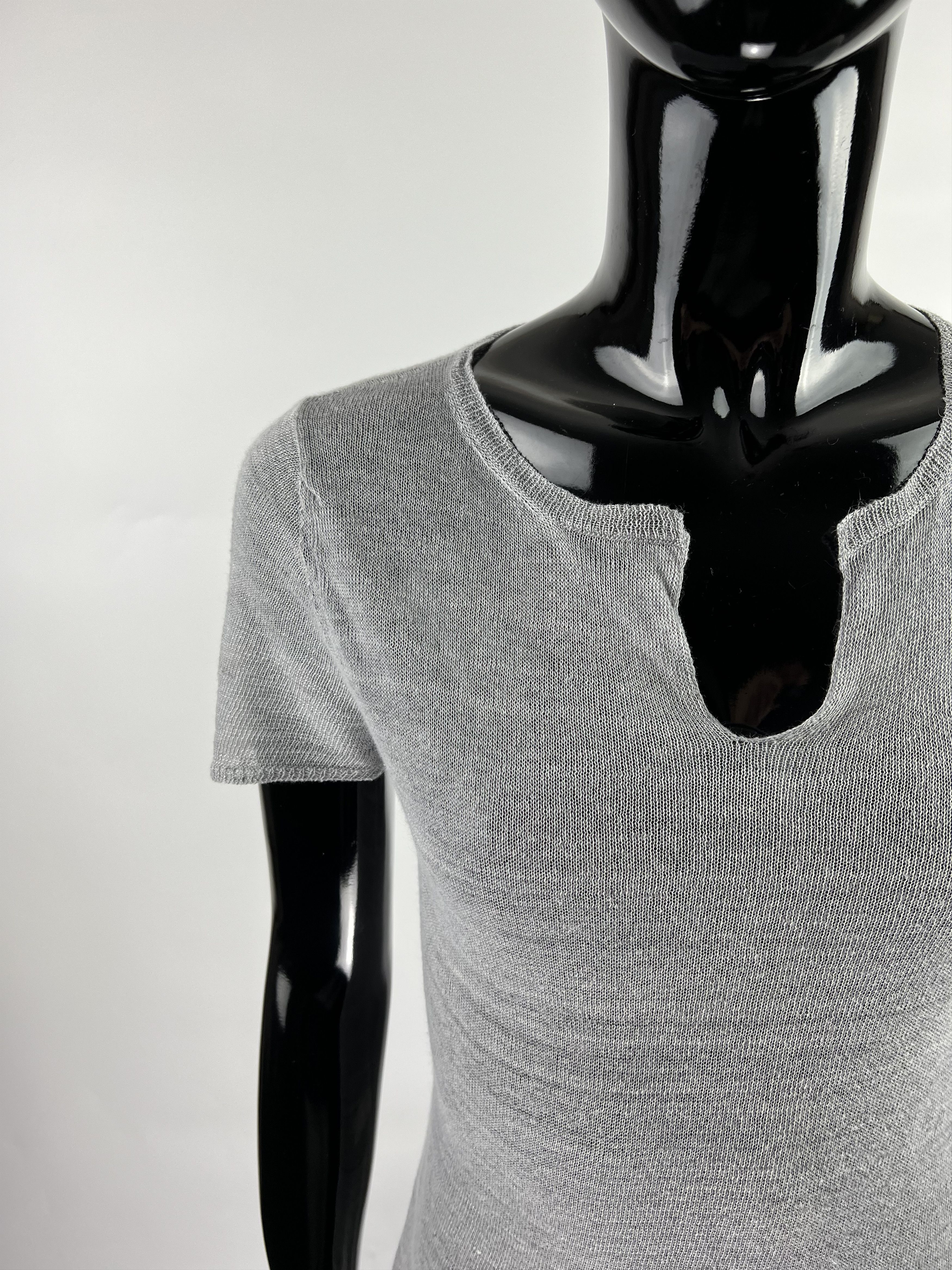 Other Gentry Portofino Women's Gray Linen Top Size 40 Size S / US 4 / IT 40 - 3 Thumbnail