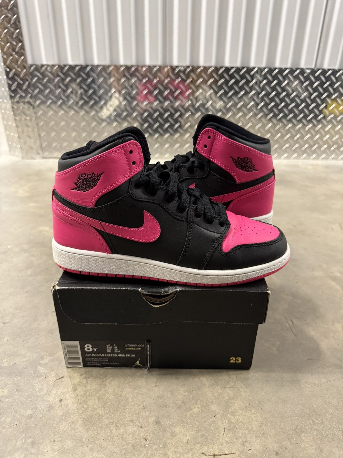 Jordan Retro High Serena Williams 23 Black Pink Size