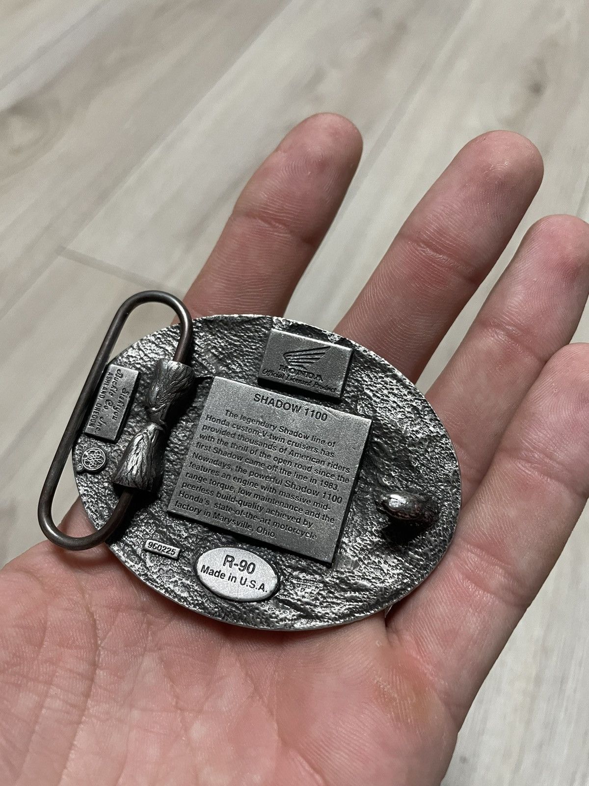 Honda Vintage 90s Honda Shadow 1100 Motorcycle Belt Buckle Moto Size ONE SIZE - 2 Thumbnail