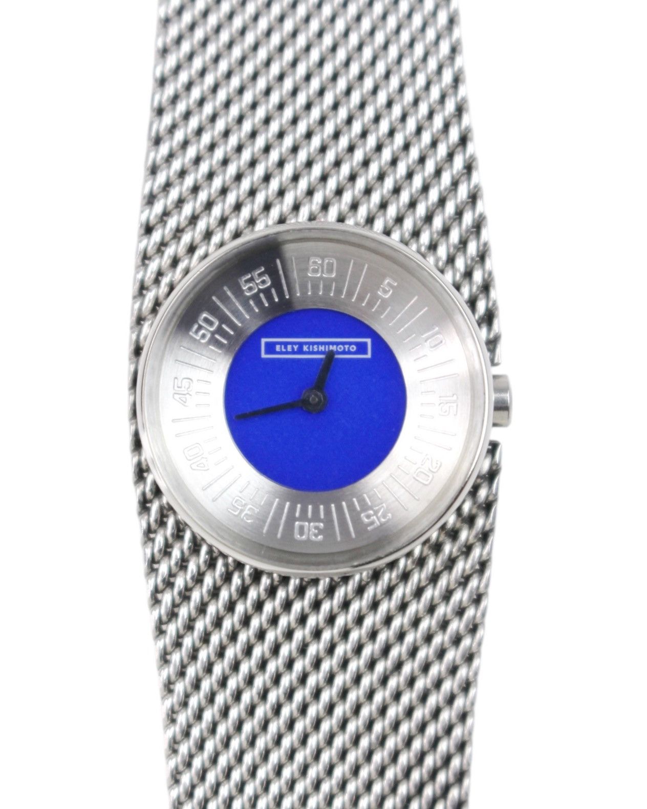 Vintage 1990S ELEY KISHIMOTO BLUE DISC MESH BRACELET WATCH Size ONE SIZE - 1 Thumbnail