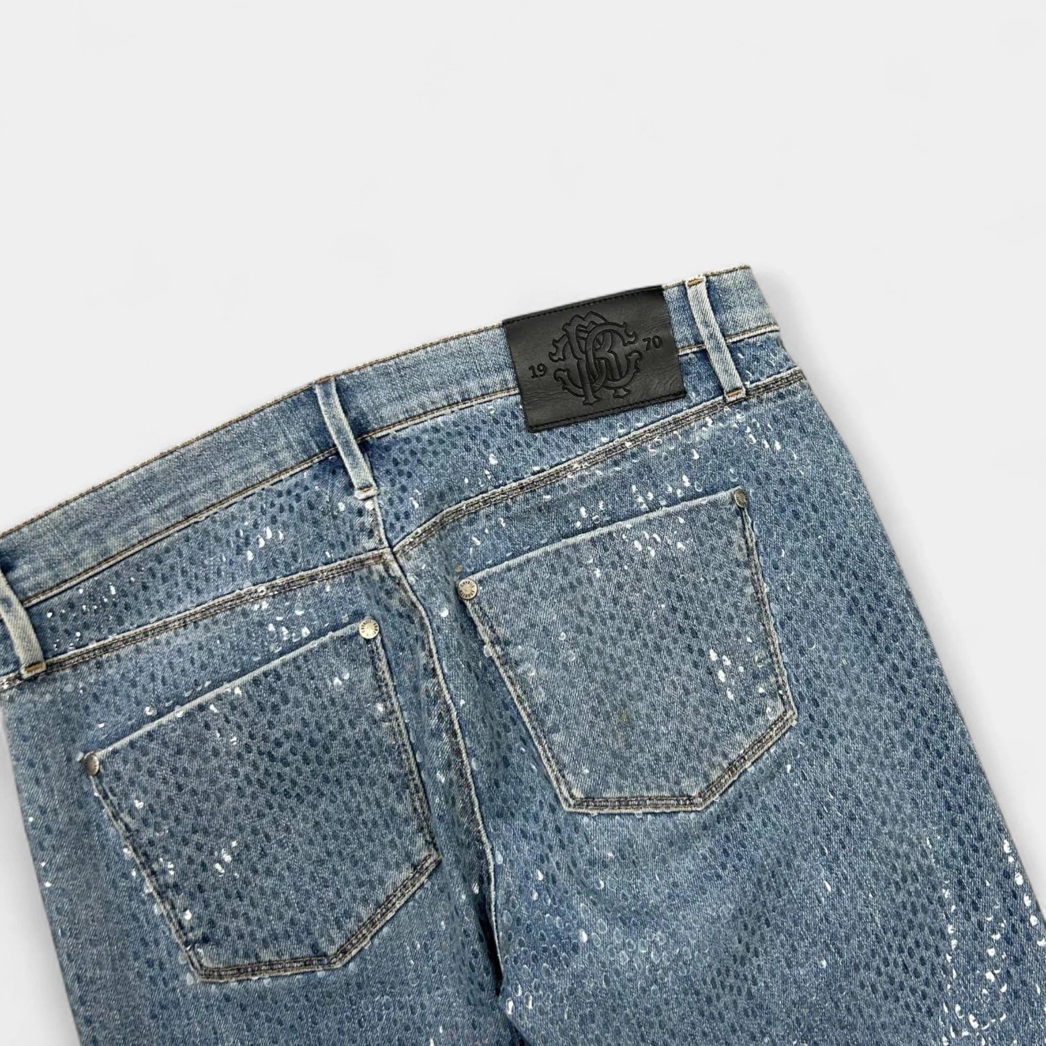 Roberto Cavalli Roberto Cavalli 2000s Snakeskin Texture Jeans Size 30" / US 8 / IT 44 - 6 Thumbnail