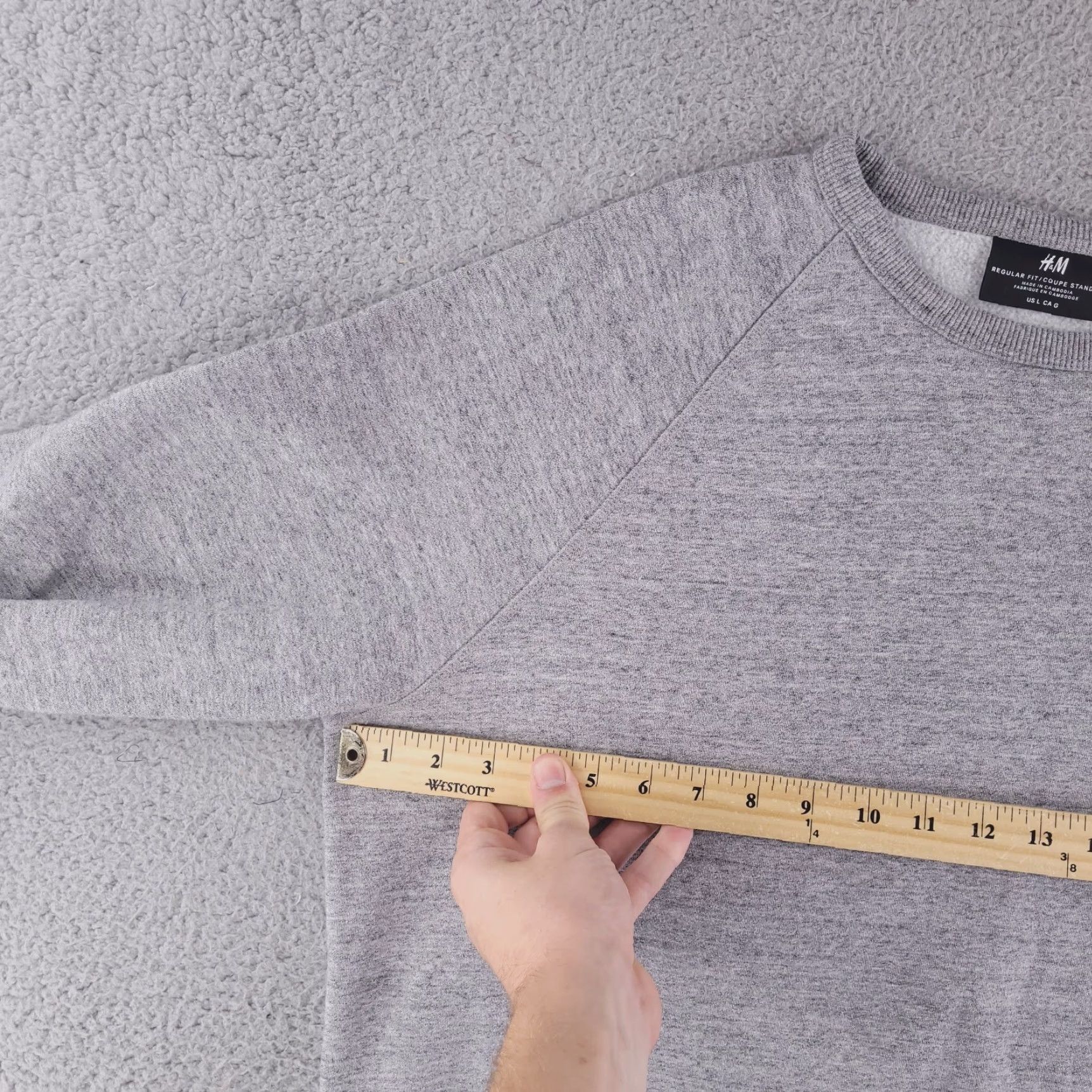 H&M H&M Sweatshirt Mens Large Gray Crewneck Pullover Heather Shirt Mens L Gray Pullover 90s? Size US L / EU 52-54 / 3 - 5 Thumbnail