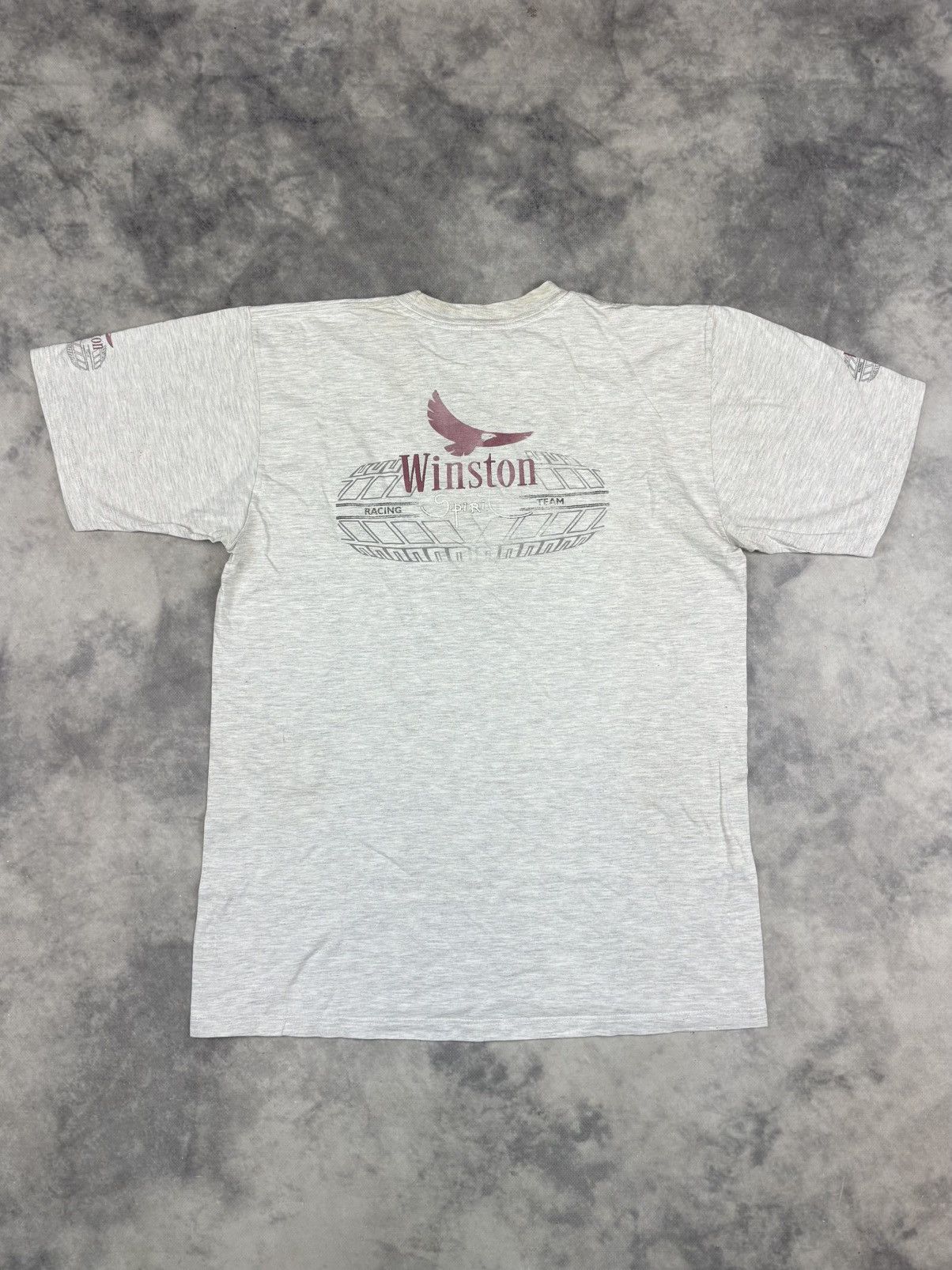 Marlboro Vintage Winston Smoke Cigarettes Racing Team T Shirt Nascar Size US L / EU 52-54 / 3 - 6 Thumbnail