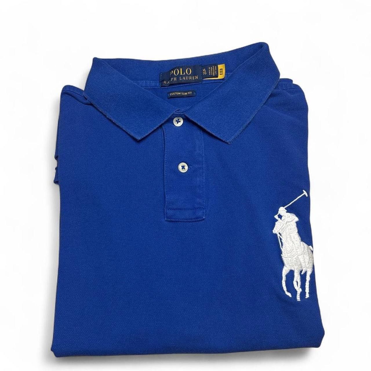 Polo Ralph Lauren Polo Ralph Lauren Big Pony Blue Custom Slim Fit Sz XL Size US XL / EU 56 / 4 - 7 Thumbnail