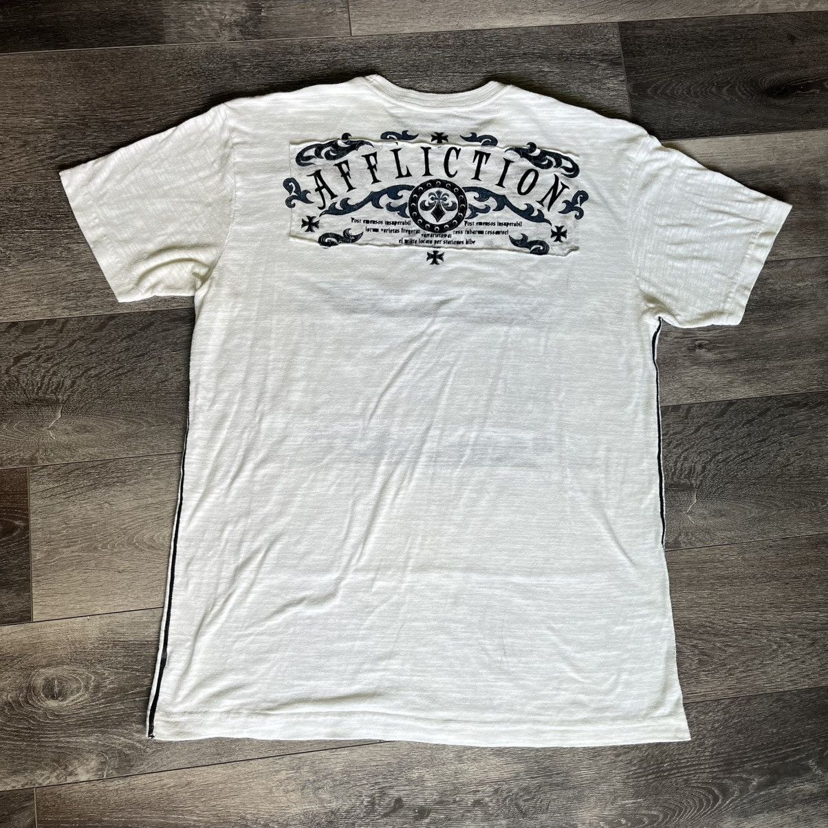 Affliction × Vintage Vintage Y2K Affliction Tried and True Eagle Graphic T Shirt Size US XL / EU 56 / 4 - 2 Thumbnail