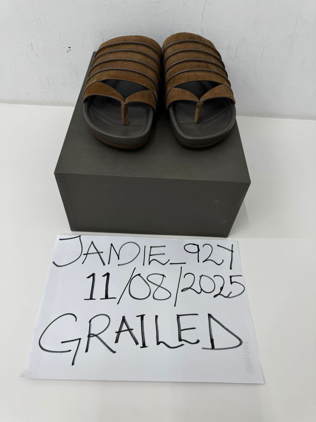 Rick Owens RICK OWENS RUHLMANN GRANOLA SLIDES Size US 10 / EU 43 - 9 Thumbnail