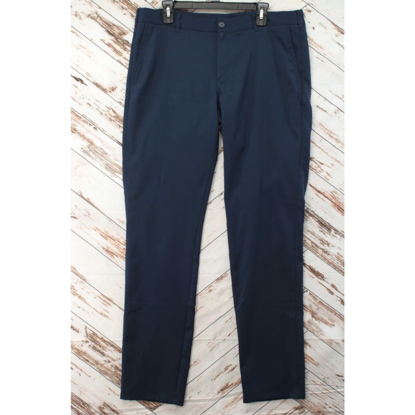 Mizzen+Main Mizzen+Main Pants Mens 38X34 Blue Baron Trim Fit Tapered Athleisure Performance Chino Shirt? Size US 38 / EU 54 - 2 Thumbnail