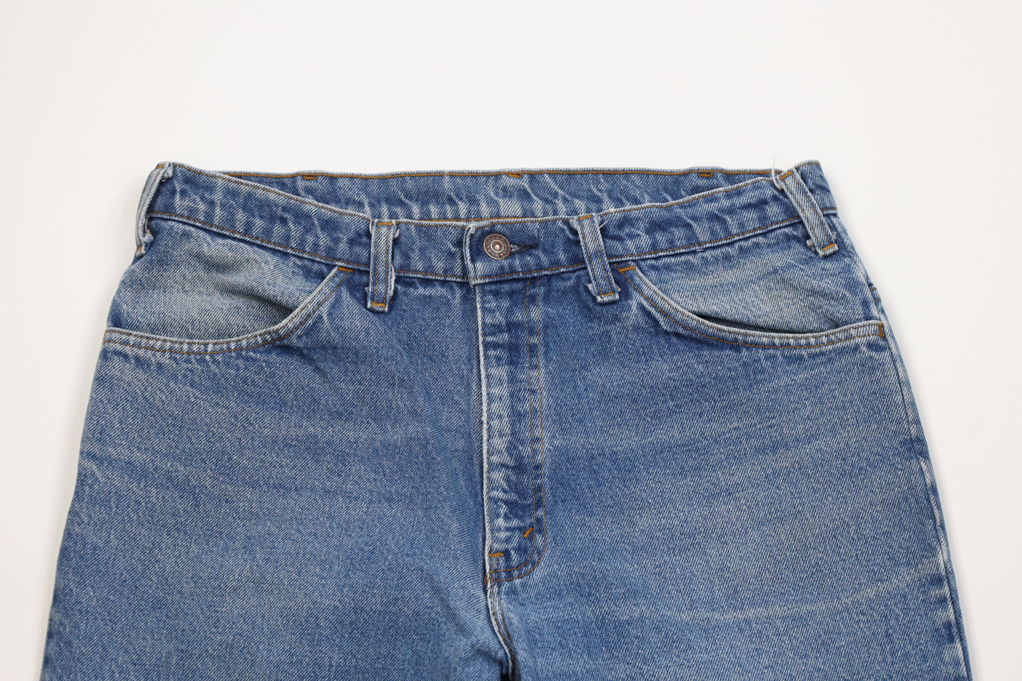 Vintage Vintage 70s Streetwear Straight Leg Denim Jeans Blue USA Size US 34 / EU 50 - 2 Thumbnail